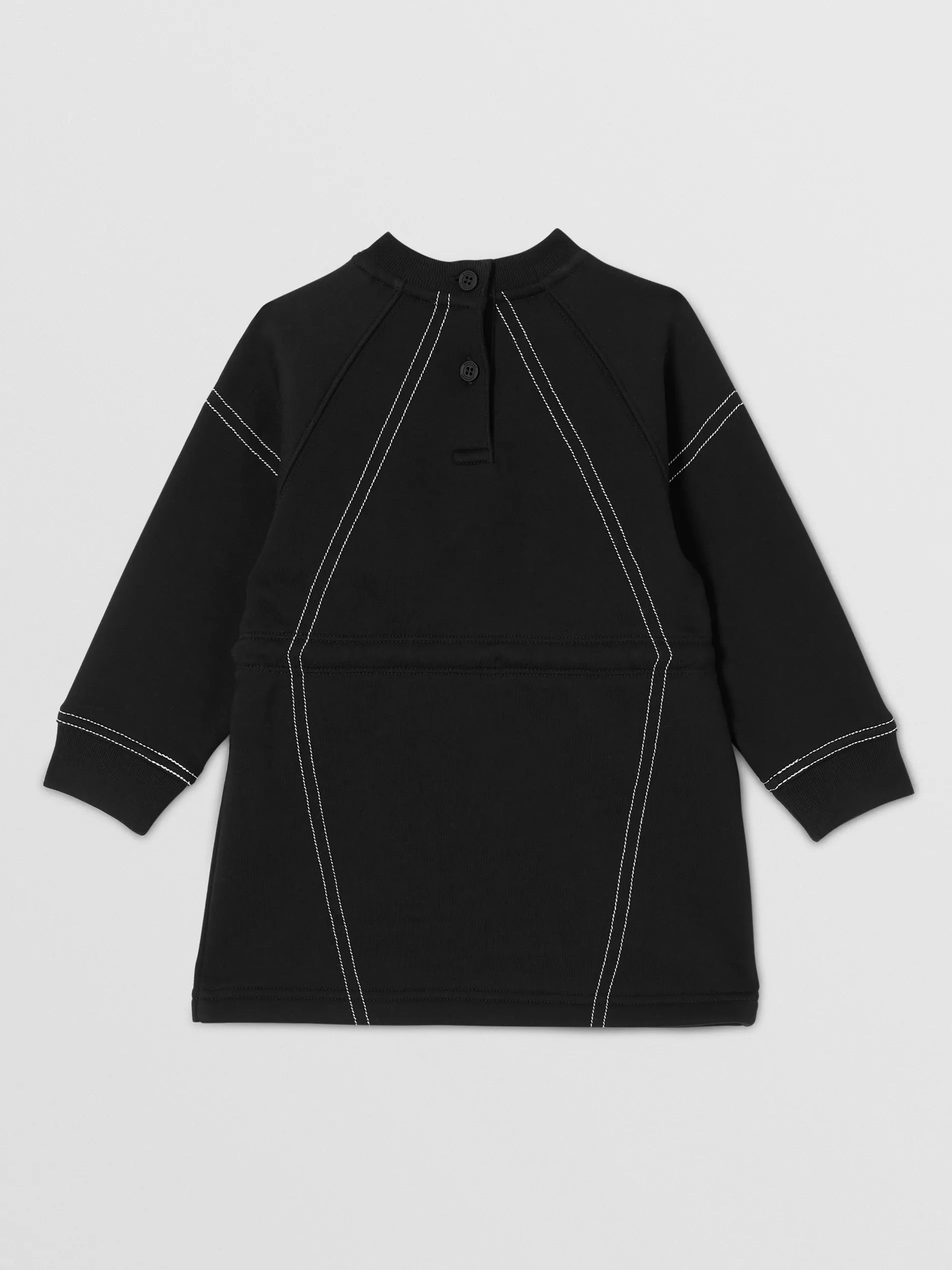 Girls Black Cotton Dress