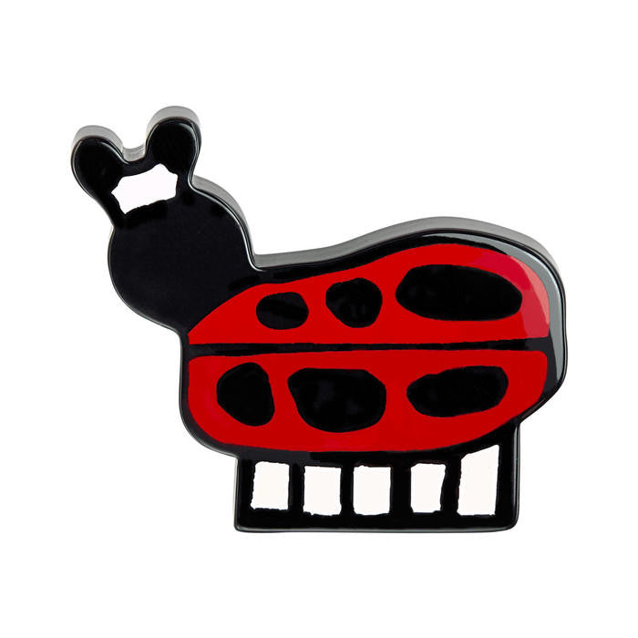 Girls Red Fancy Shape Acrylic Hairclip - CÉMAROSE | Children's Fashion Store - 1