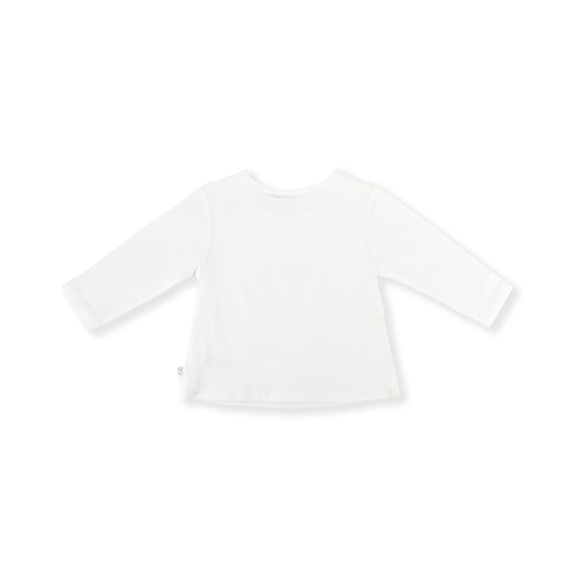 Baby Girls White Cotton T-Shirt