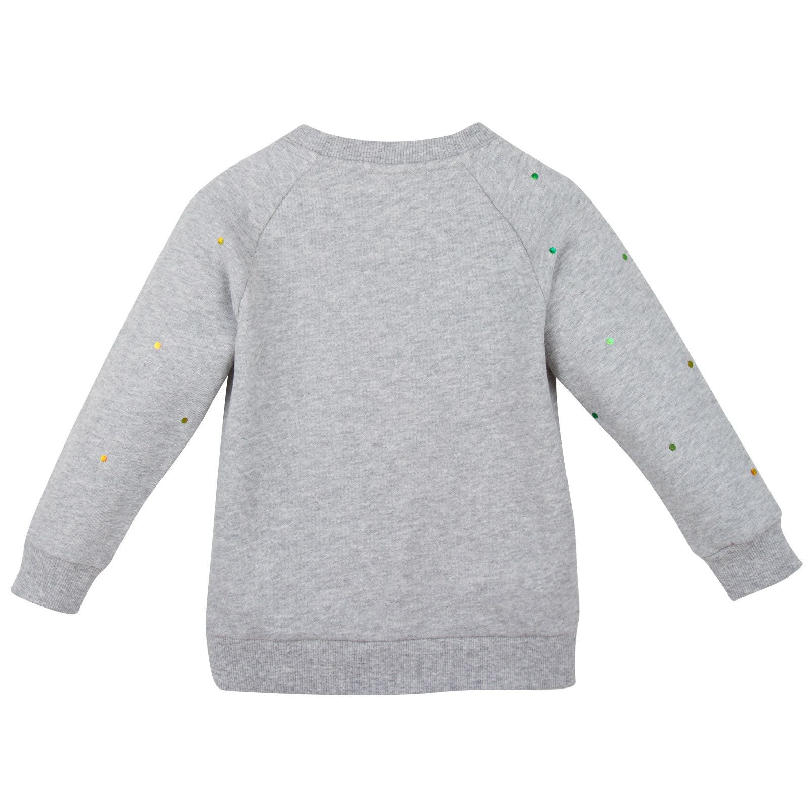 Betty Girls Grey Jeweled Rings Sweatshirt - CÉMAROSE | Children's Fashion Store - 2