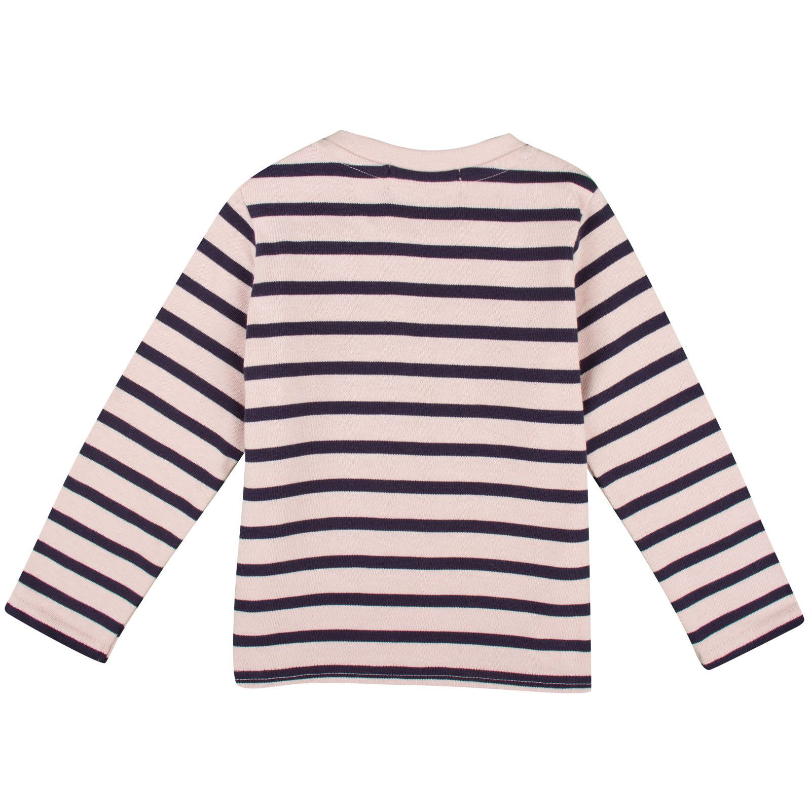 Ted Baby Navy Blue&Pink Striped Leopard Trims T-Shirt - CÉMAROSE | Children's Fashion Store - 2