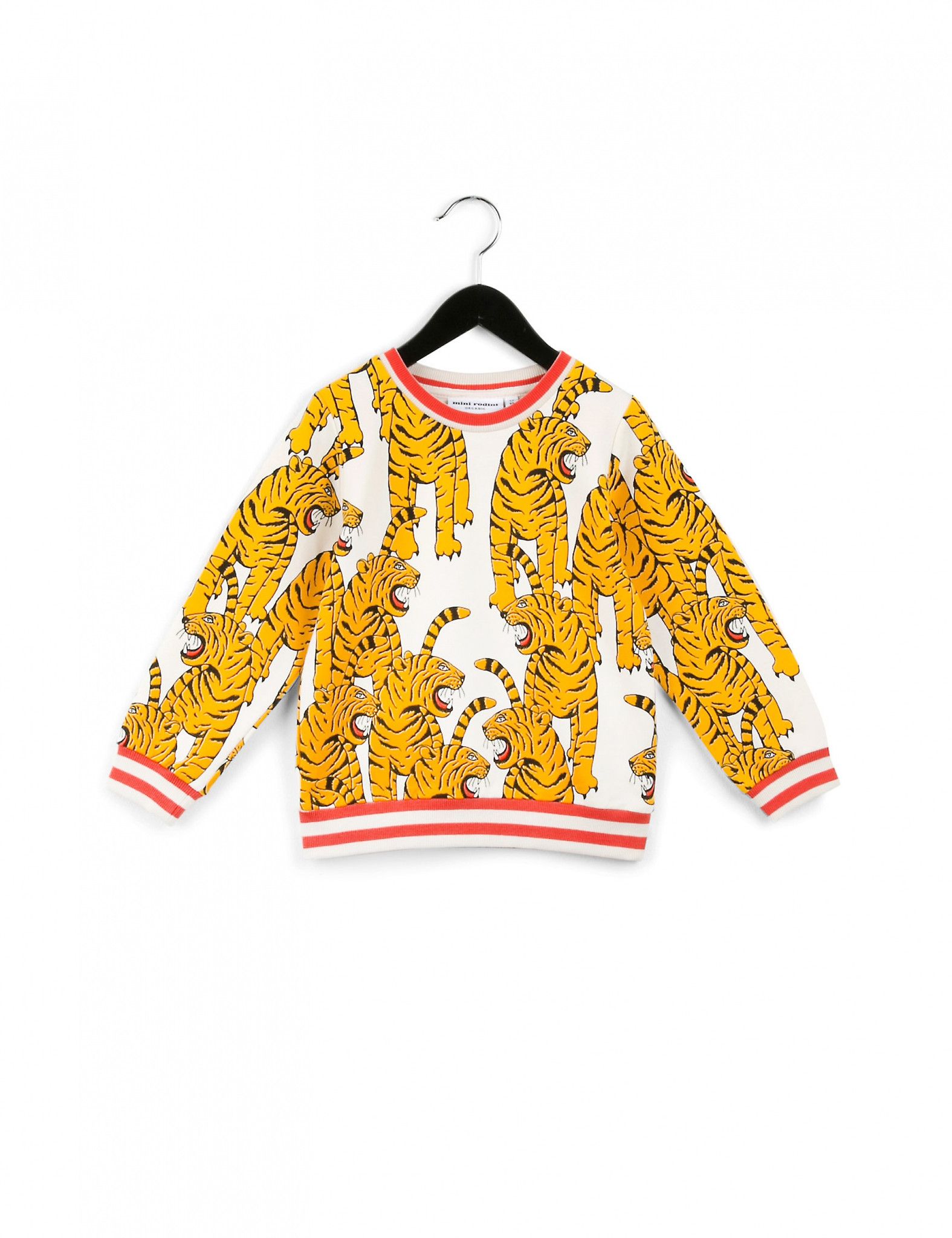 Bengal Tiger White Long Sleeve T-Shirt - CÉMAROSE | Children's Fashion Store - 1