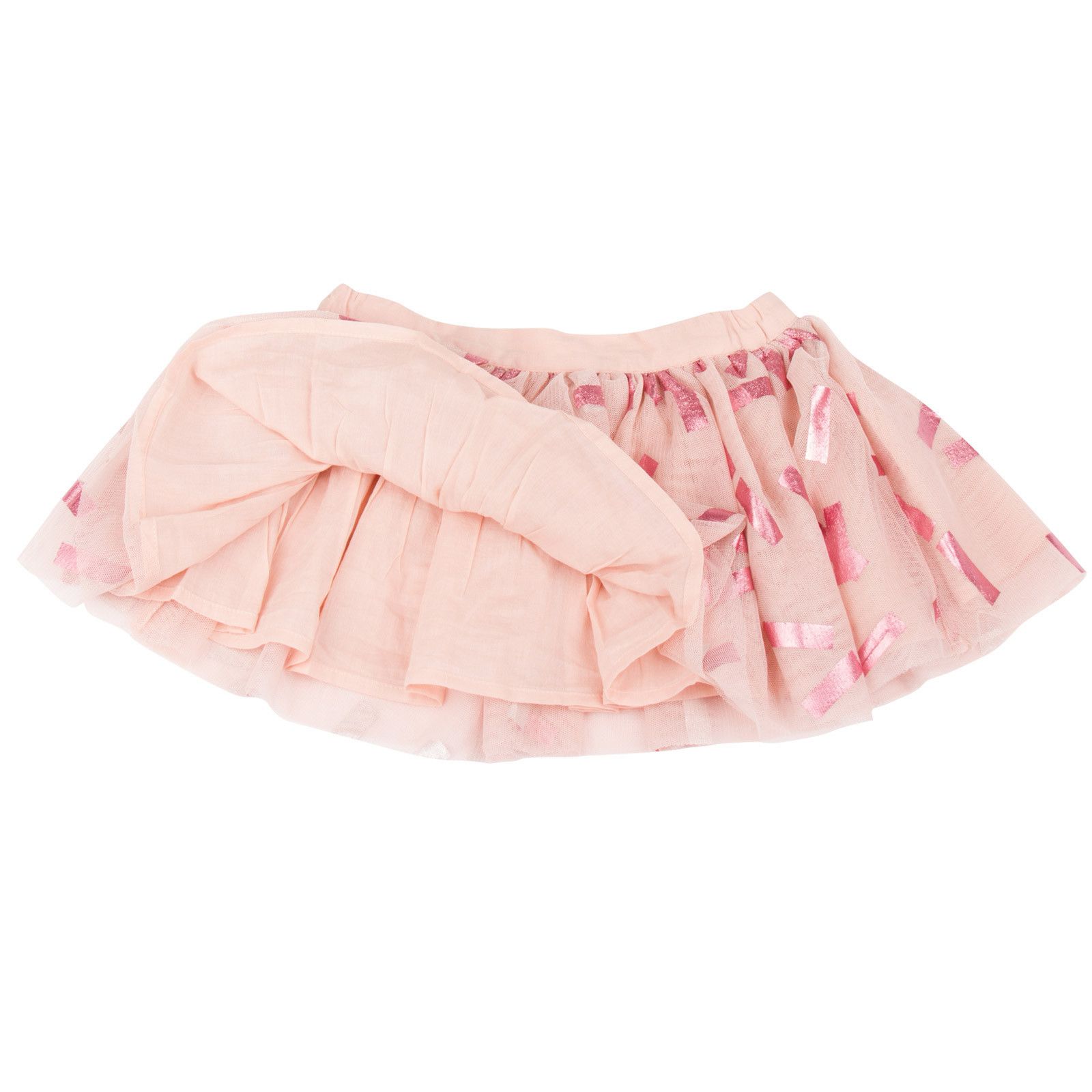 Honey Girls Pink Tulle Skirt With Metallic Pattern - CÉMAROSE | Children's Fashion Store - 2