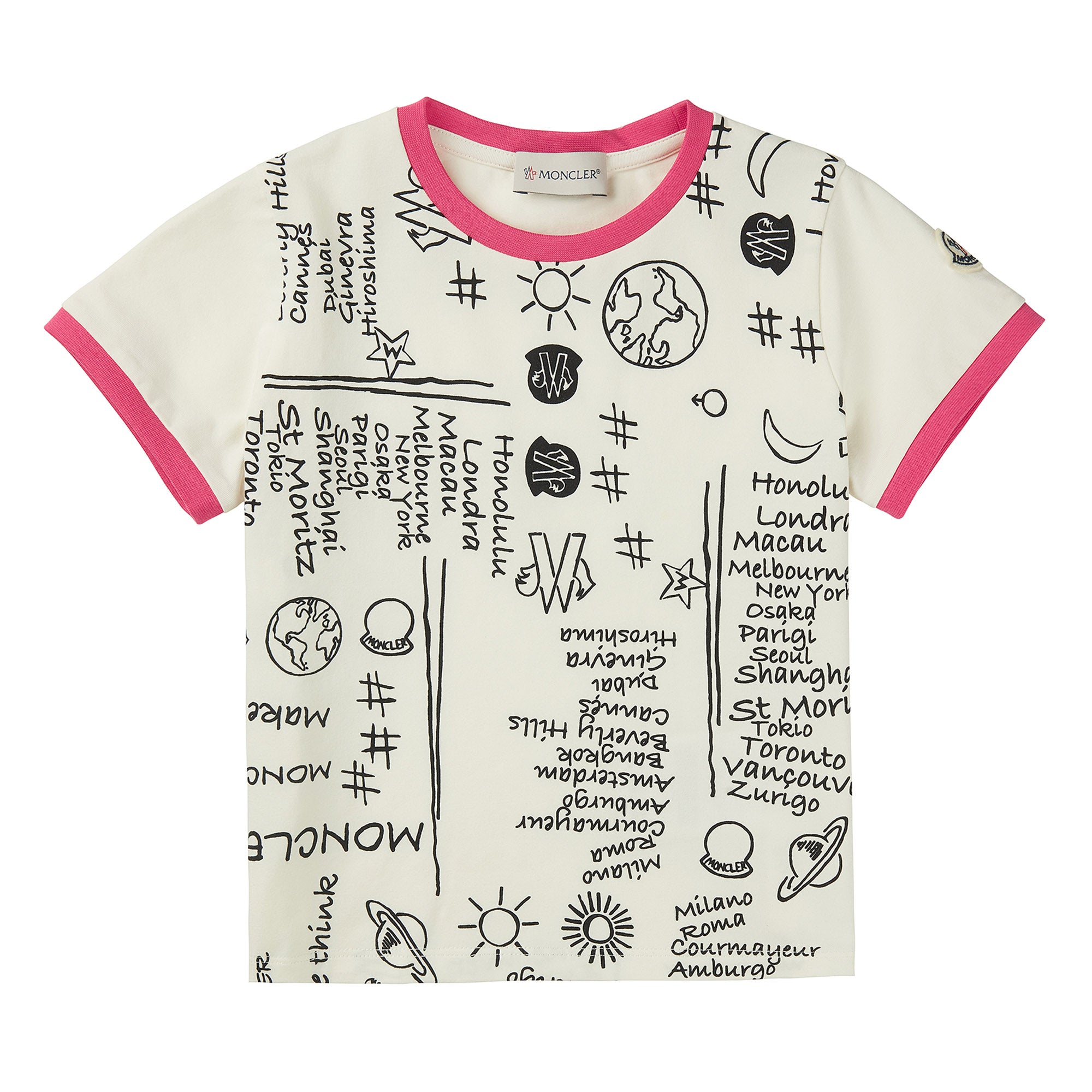 Girls White Logo Cotton Set