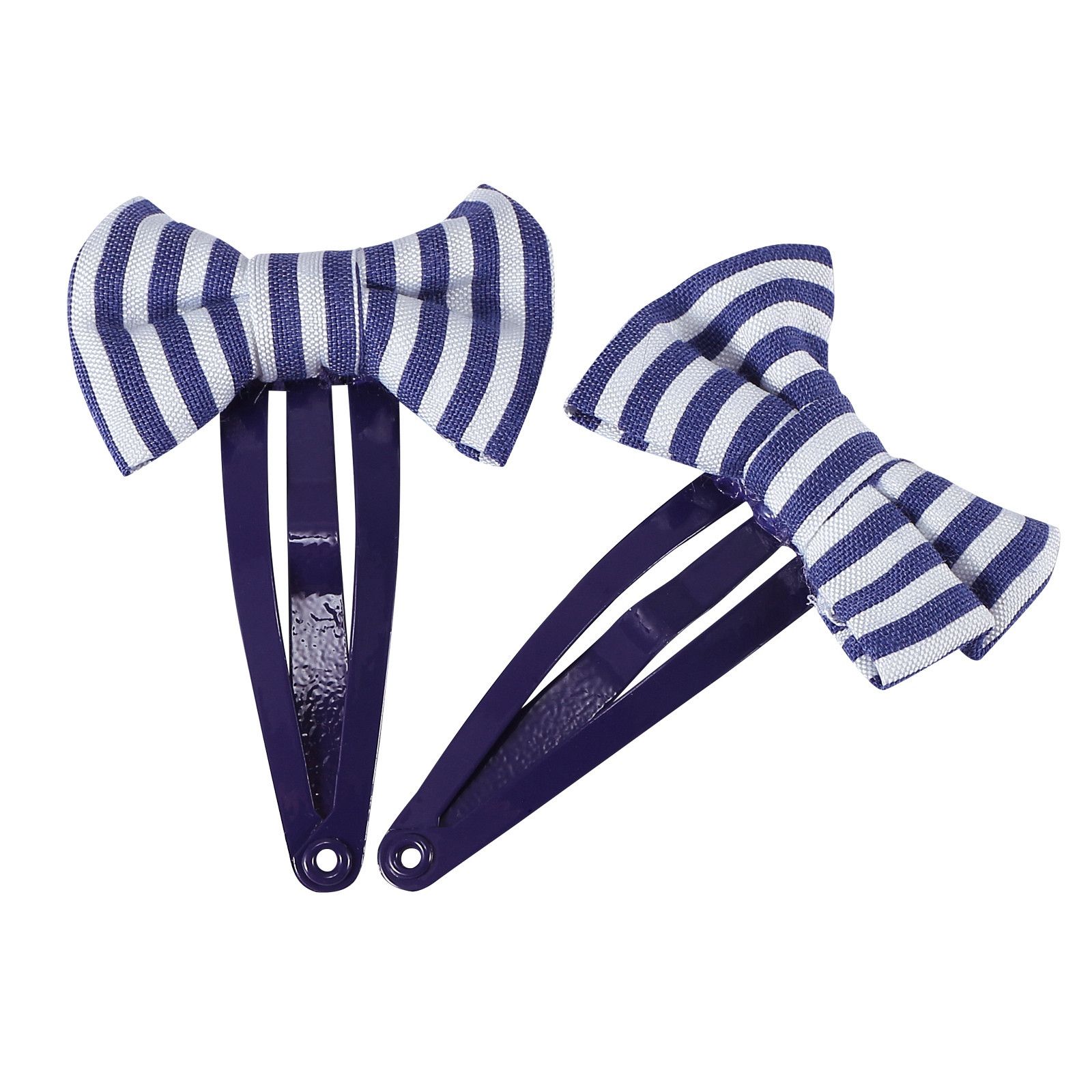 Girls White&BlueTulle Bow Trims Hair Clip - CÉMAROSE | Children's Fashion Store - 1