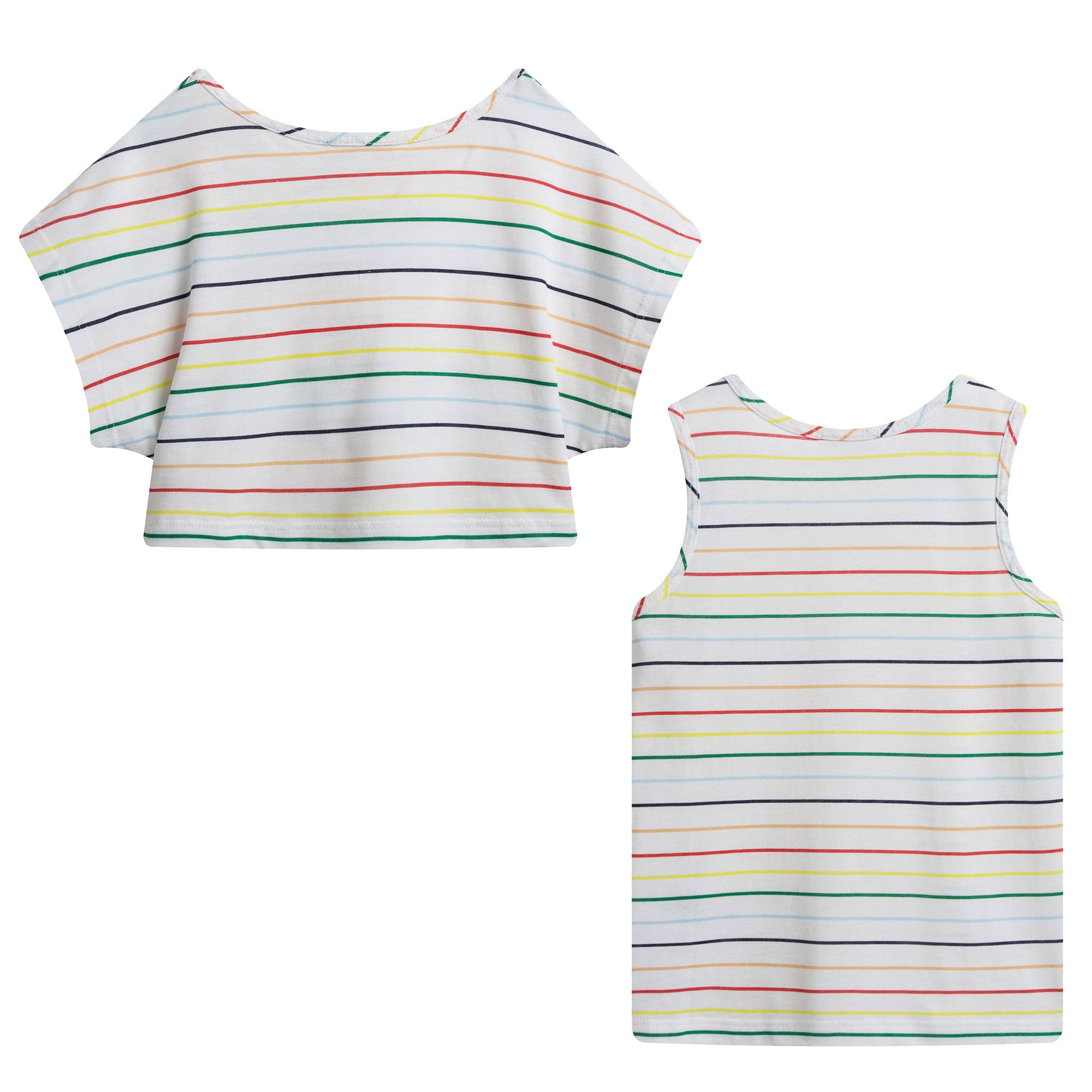 Girls 2 In 1 Striped T-Shirt
