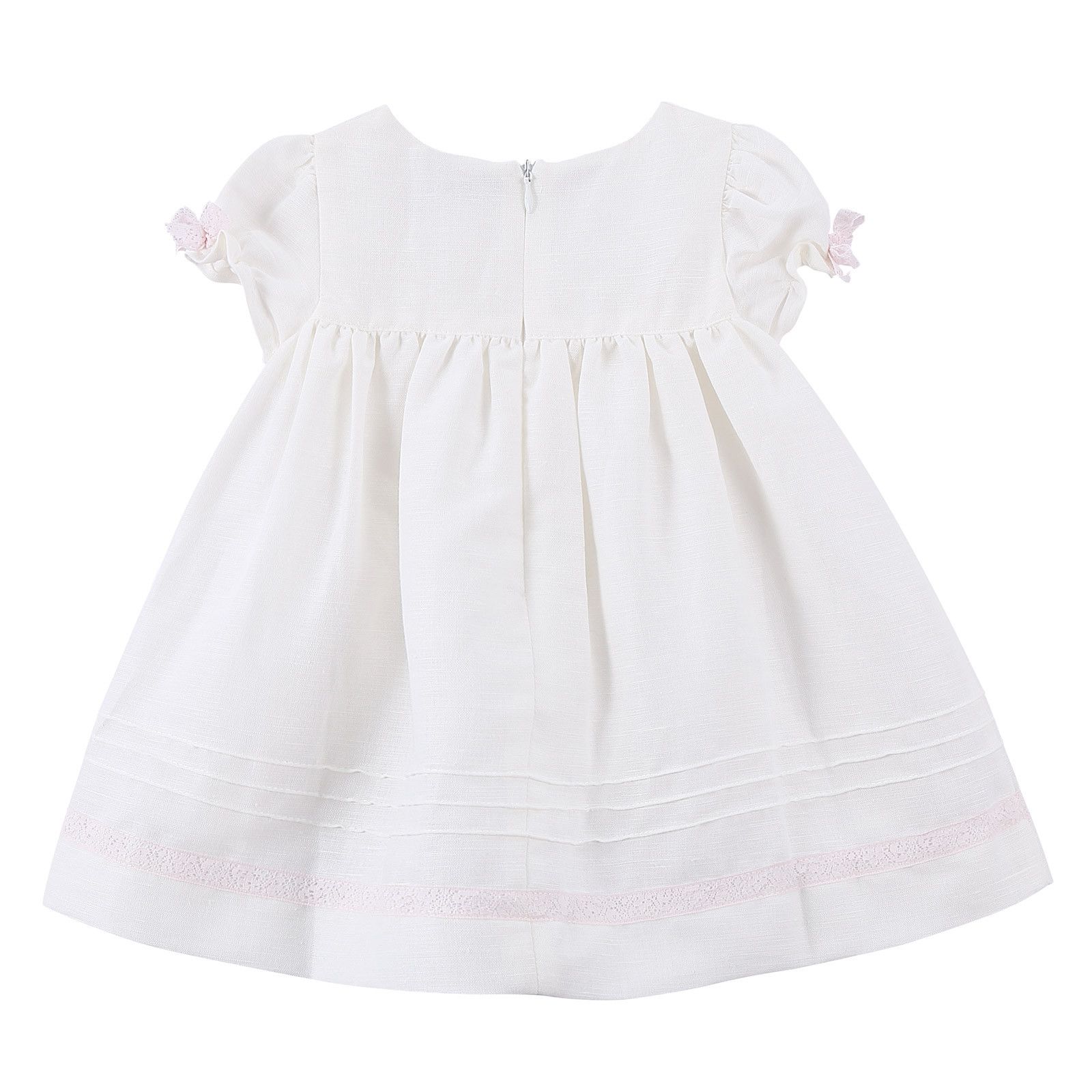 Baby Girls Milk White Liene Dress - CÉMAROSE | Children's Fashion Store - 2