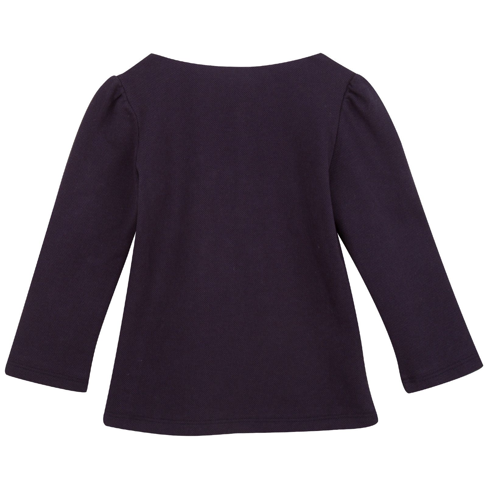 Baby Girls Blue Monster Long Sleeve Polo Shirt - CÉMAROSE | Children's Fashion Store - 2
