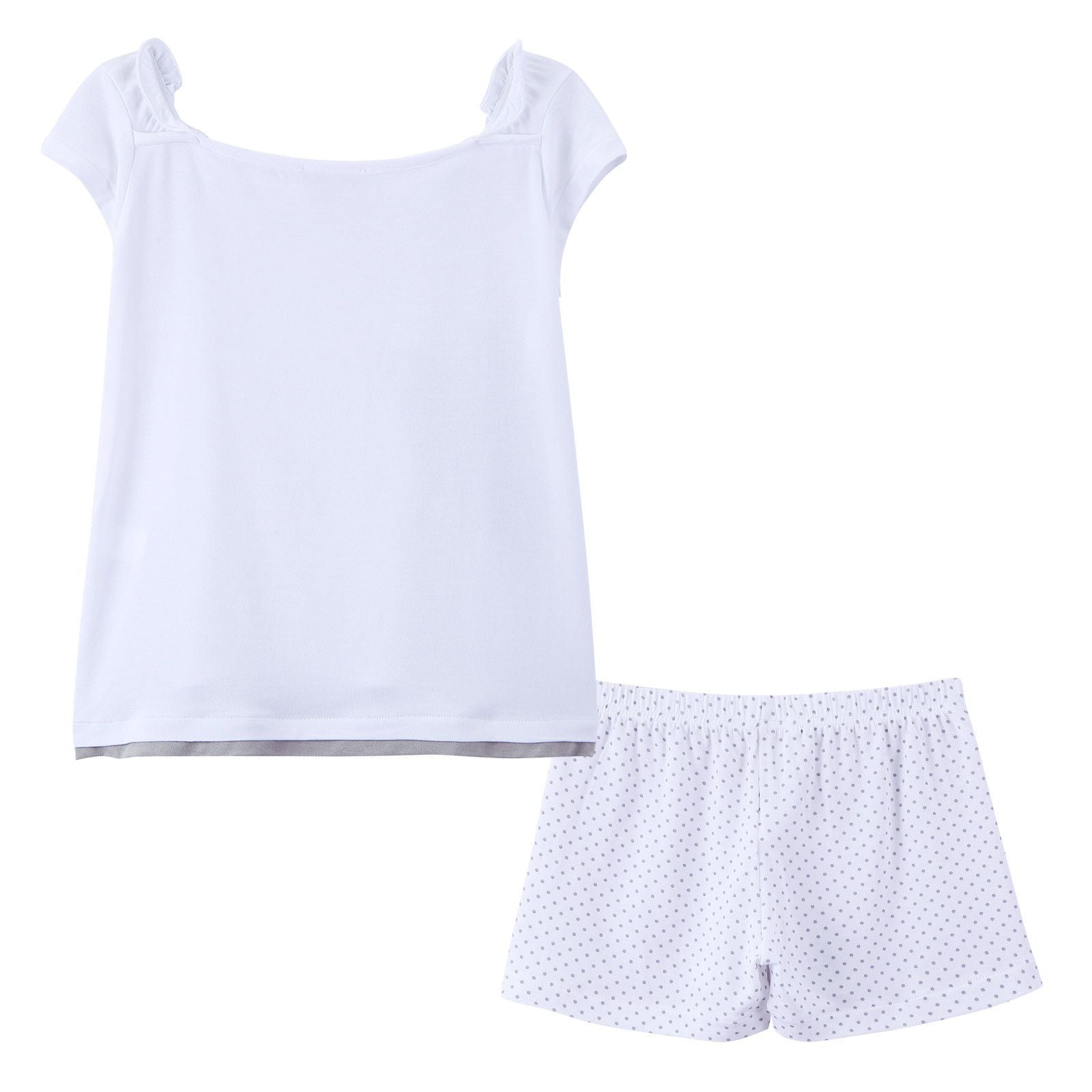 Girls Ivory Cat Printed Top&Bottom Pyjama - CÉMAROSE | Children's Fashion Store - 2