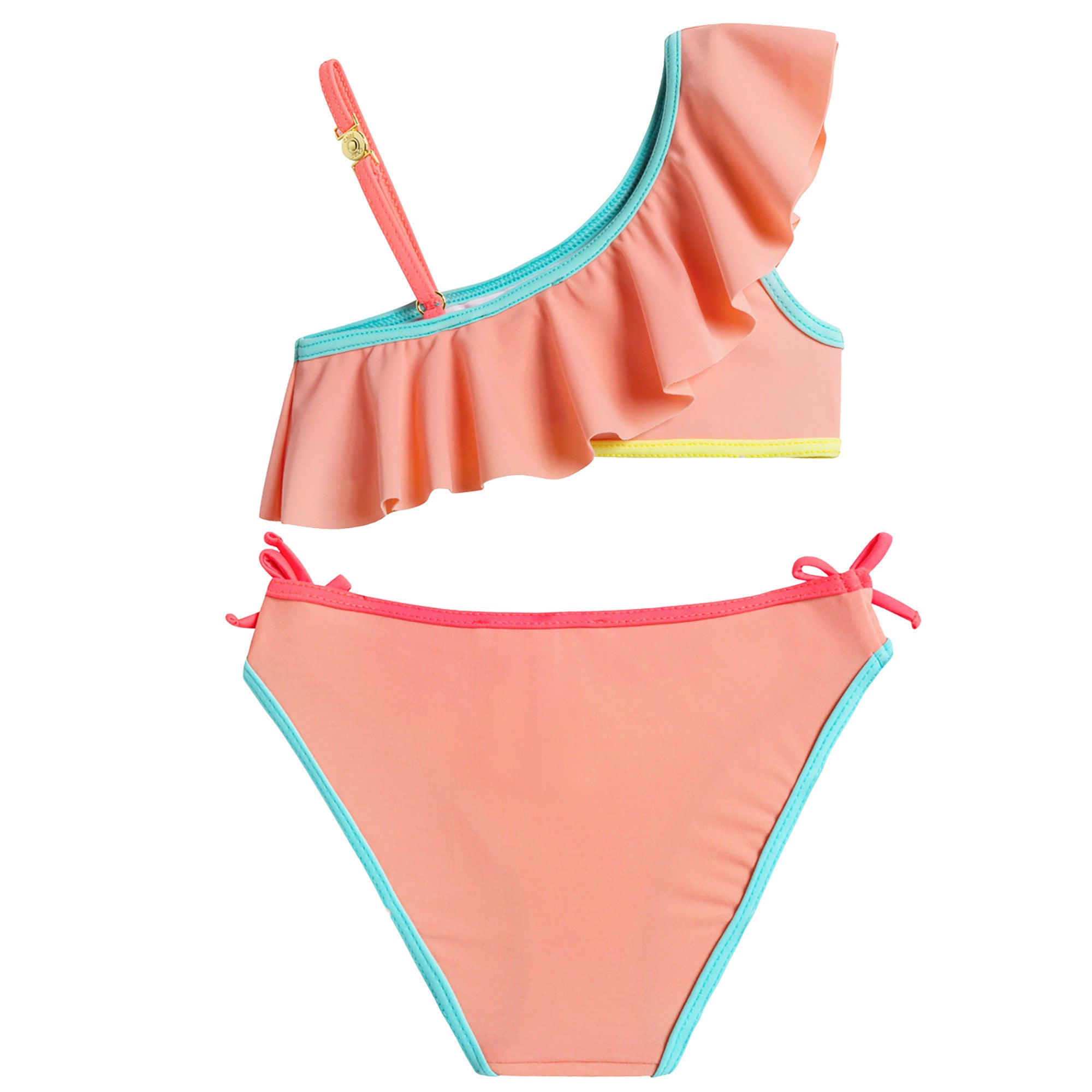 Girls Orange Peach Bikini