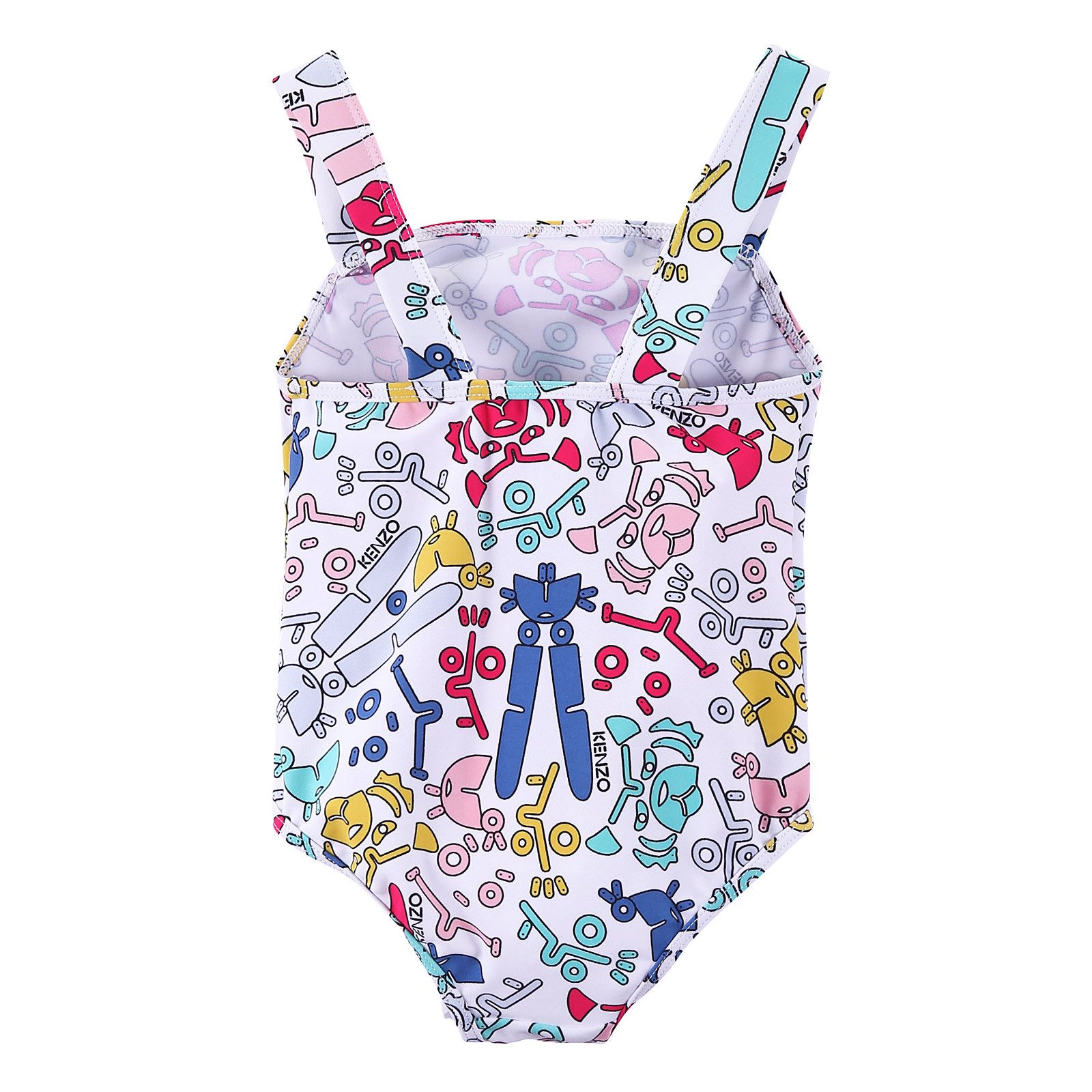 Girls Multicolor Fancy Printed Swimsuit - CÉMAROSE | Children's Fashion Store - 2