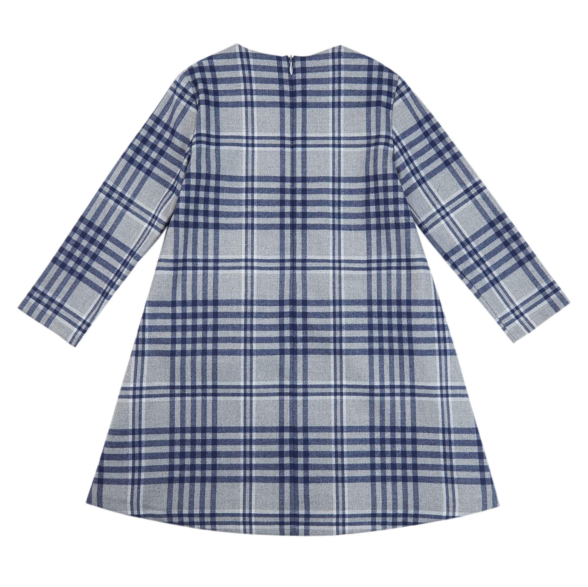 Girls Blue Check Dress