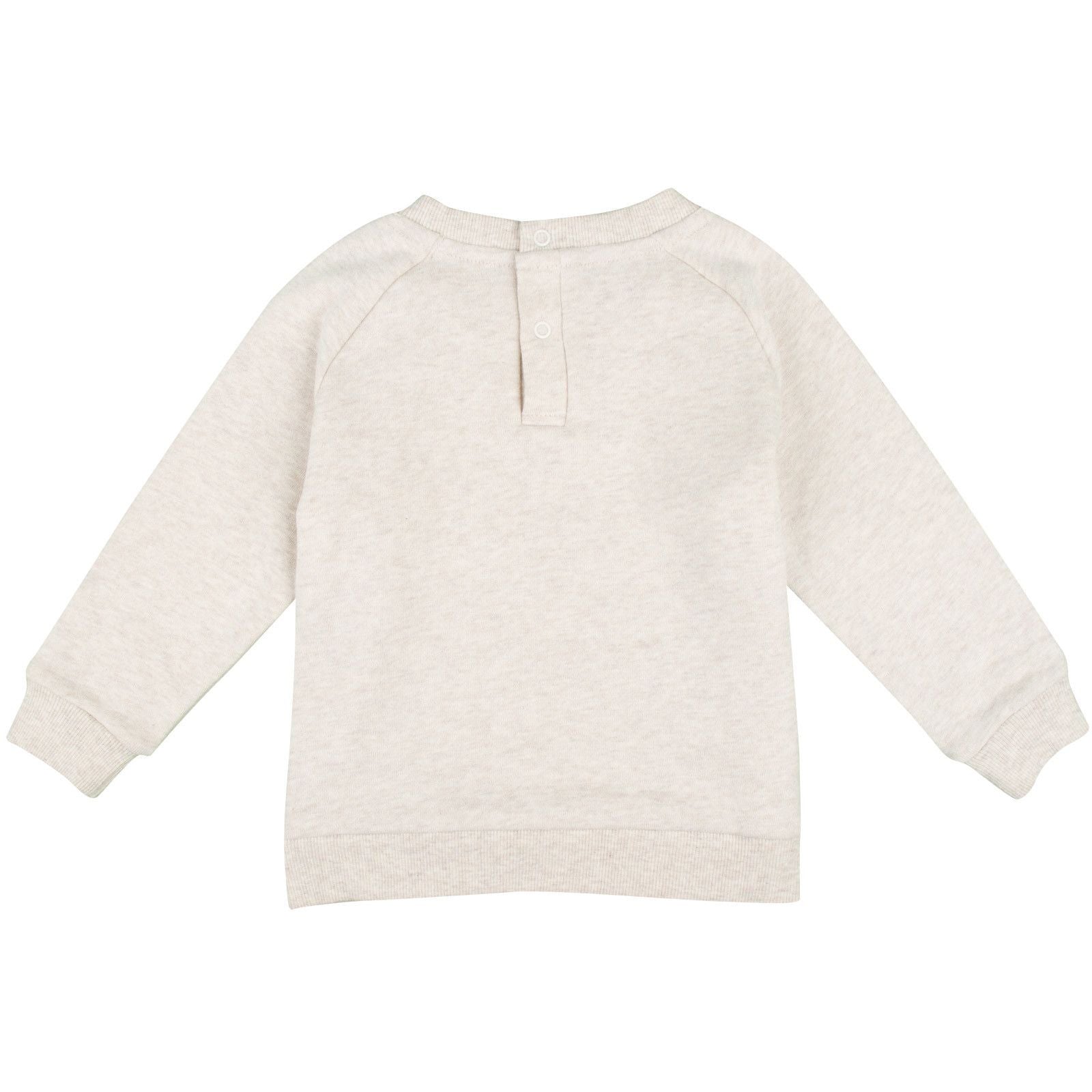 Billy Baby Grey Cotton Jersey Sweatshirt With Leopard Trims - CÉMAROSE | Children's Fashion Store - 2