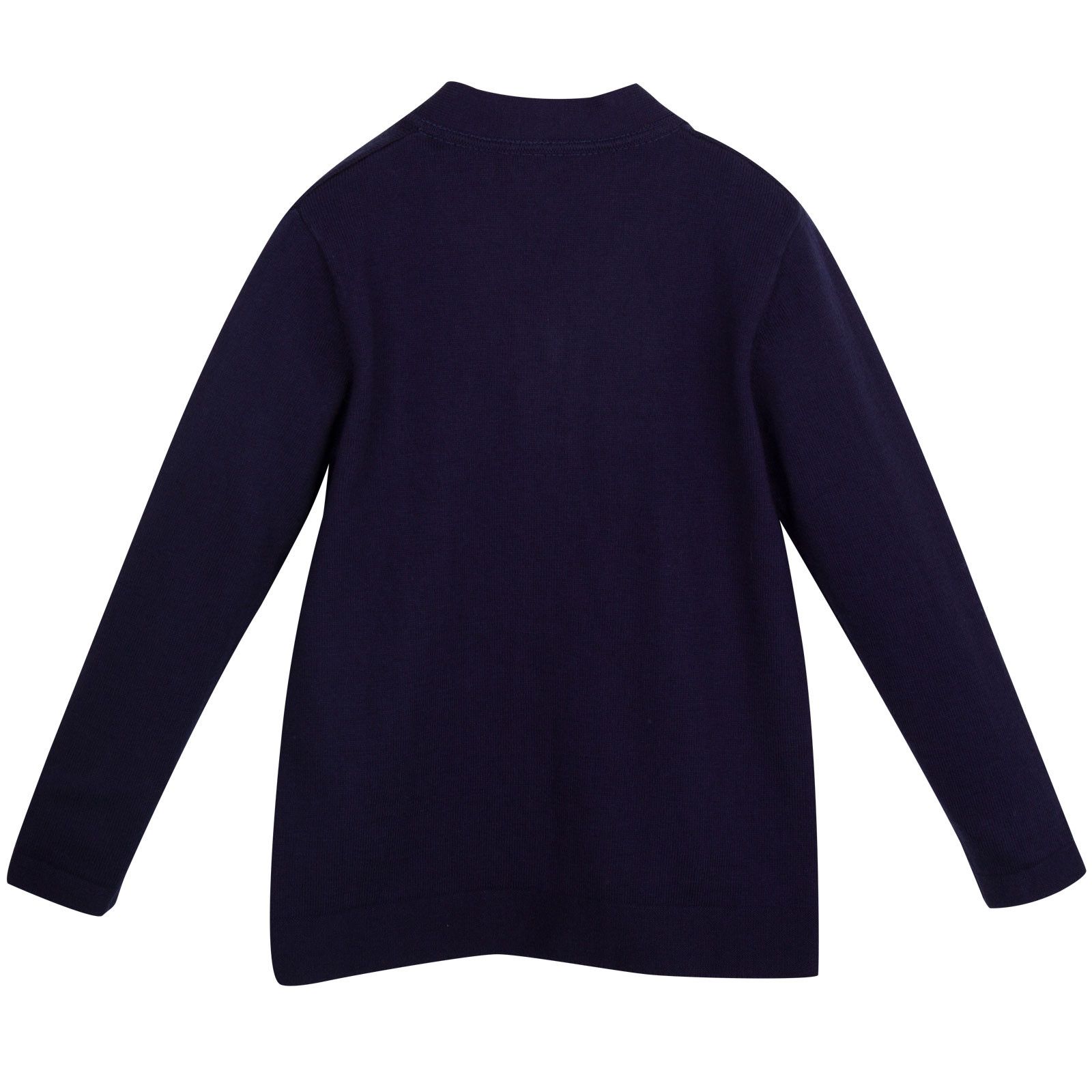 Girls Indigo&Blue Cardigan With Check Turn Up Cuffs - CÉMAROSE | Children's Fashion Store - 2