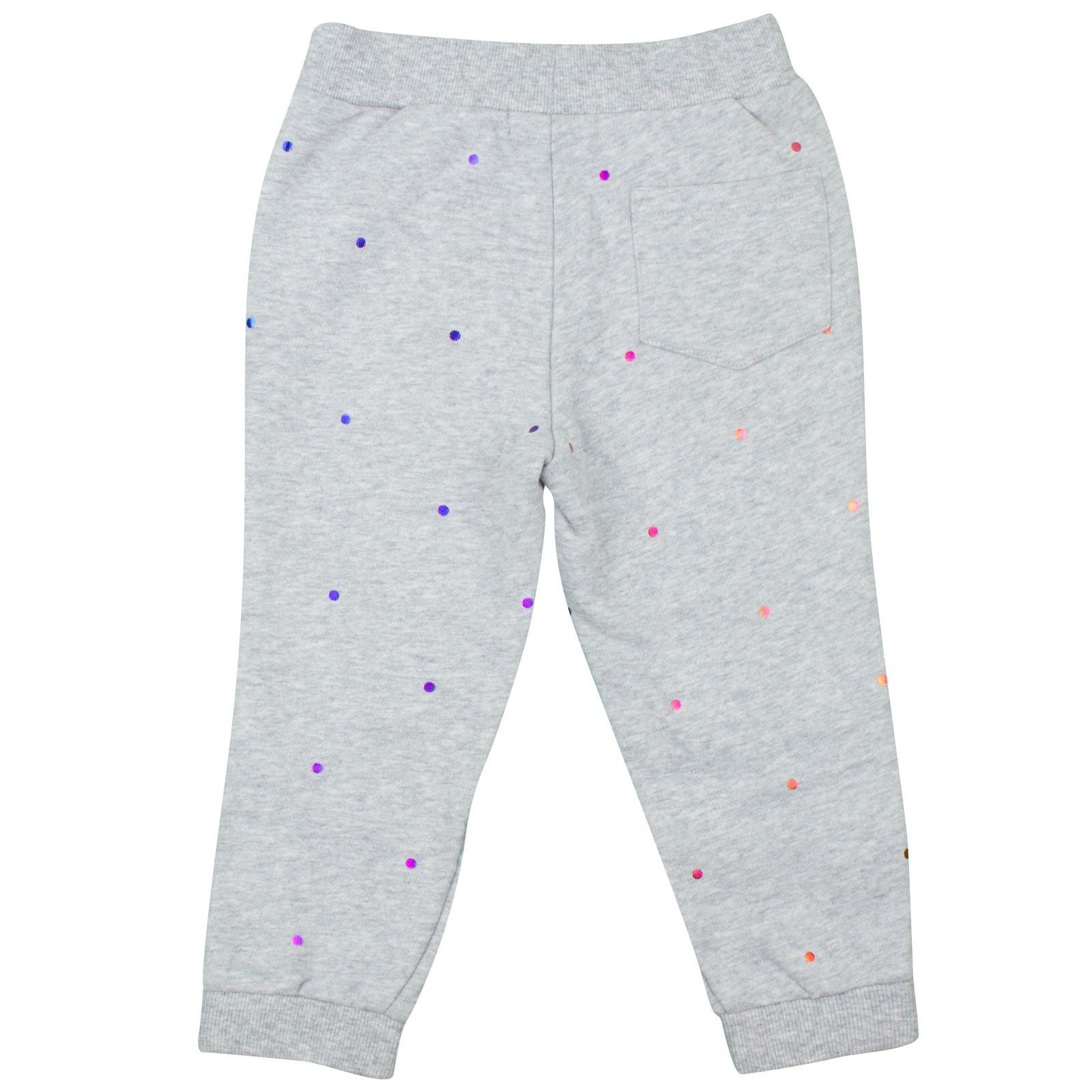 Zoey Girls Grey Rainbow Studs Trousers With Zips At The Ankles - CÉMAROSE | Children's Fashion Store - 2
