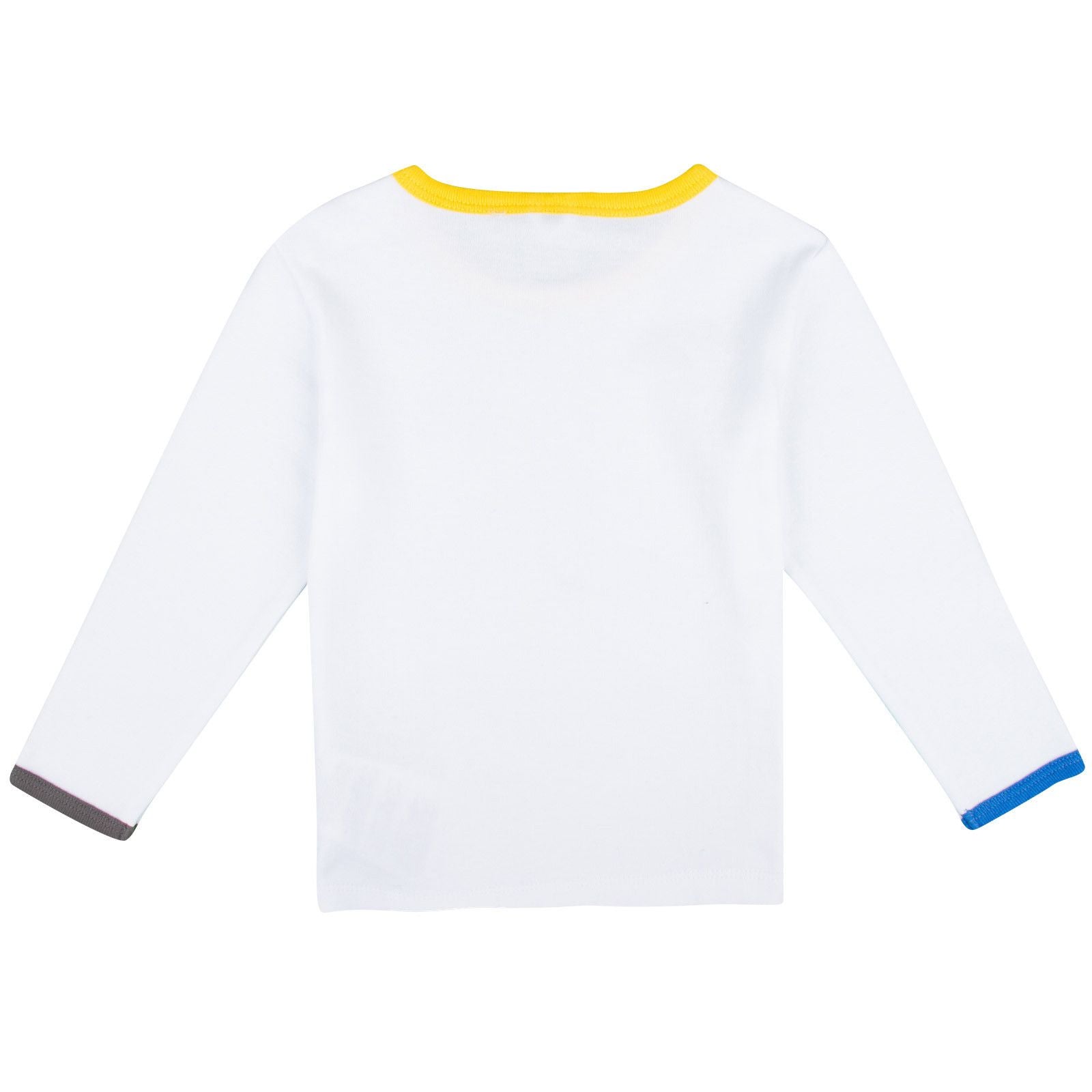Sandy Baby White Rocket Printed Long Sleeve Cotton T-Shirt - CÉMAROSE | Children's Fashion Store - 2