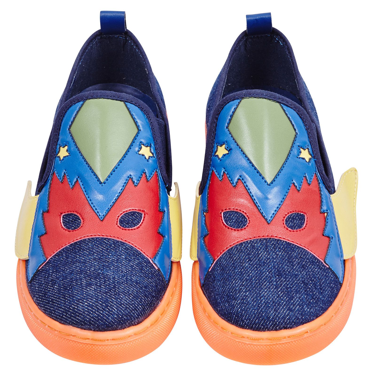 Leo Boys Multicolor Super Heroes Printed Denim Trainers - CÉMAROSE | Children's Fashion Store - 2