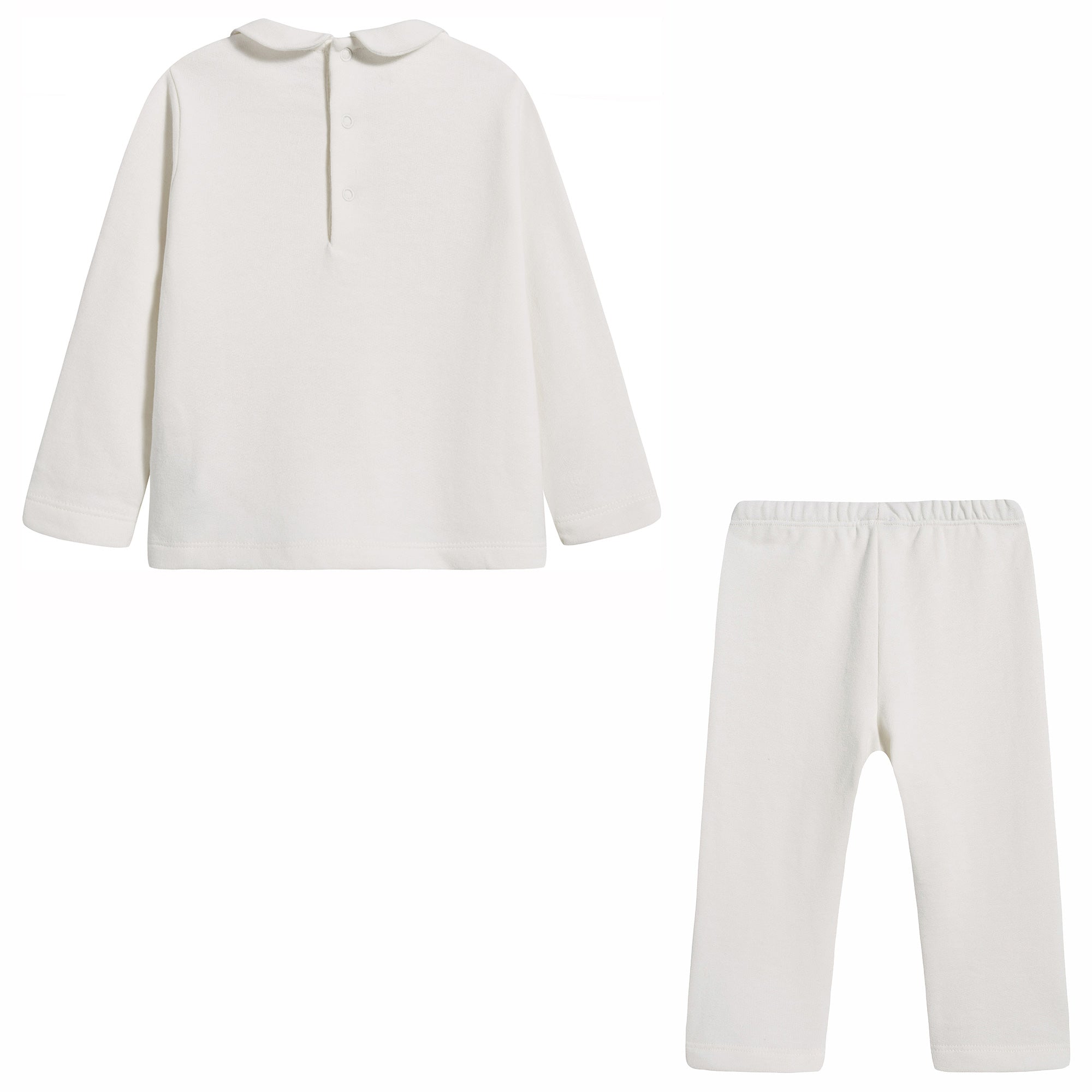 Baby Girls White Cotton Set