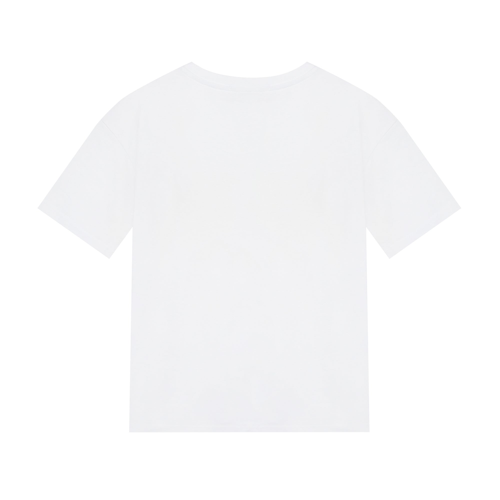 Girls White Logo Cotton T-Shirt
