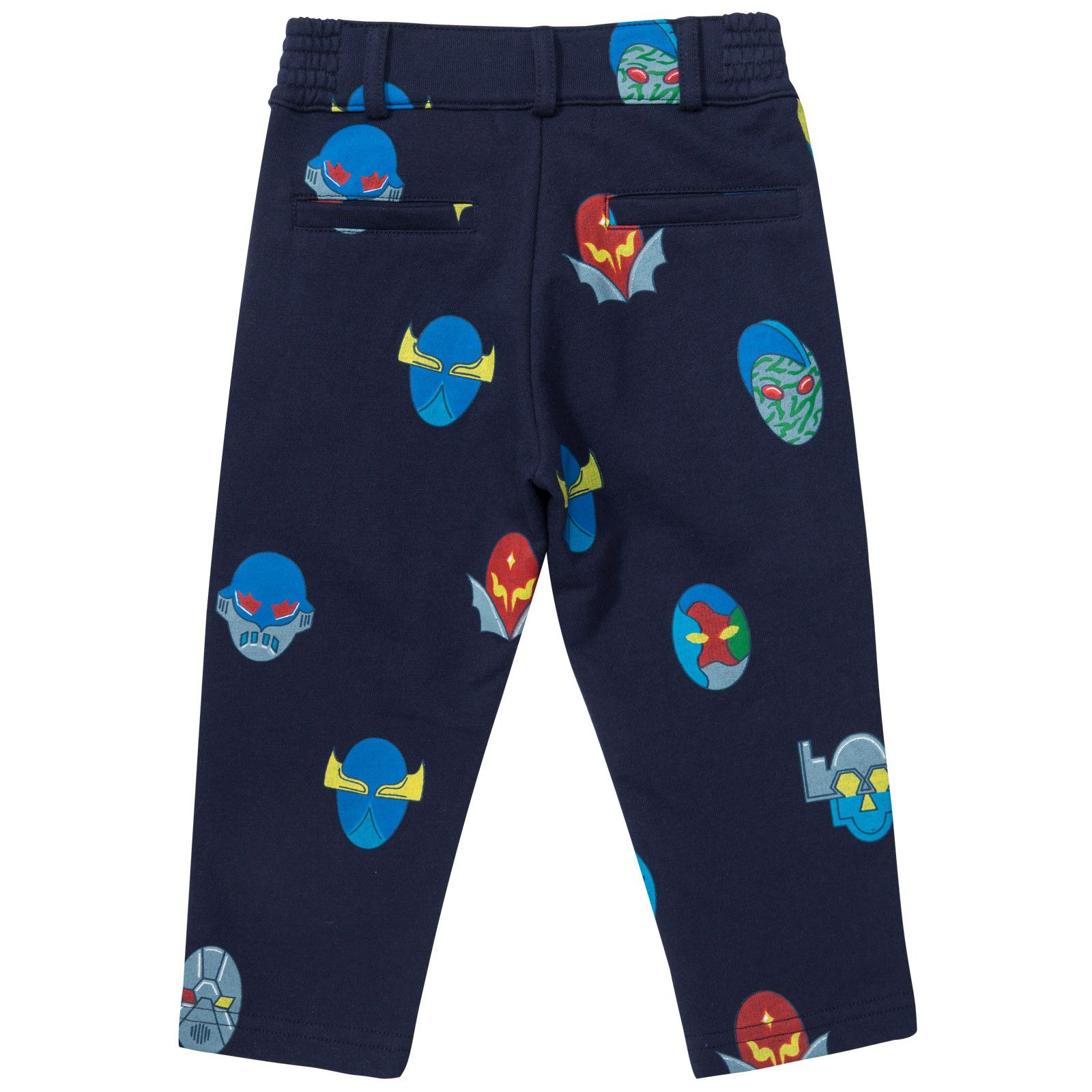 Rocky Boys Navy Blue Super Stella Heroes Printed Trousers - CÉMAROSE | Children's Fashion Store - 2