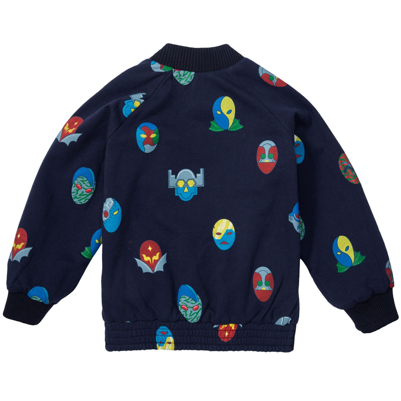 Jack Boys Navy Blue Reversible Super Stella Heroes Jacket With Printed Bomber - CÉMAROSE | Children's Fashion Store - 2