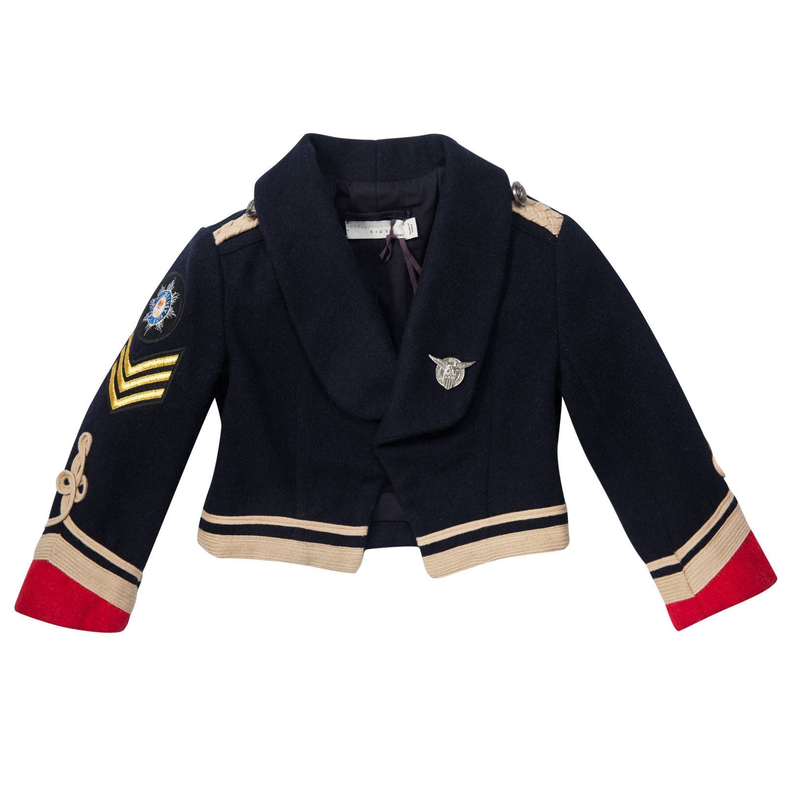 Lee Boys Navy Blue Military Wool Jacket - CÉMAROSE | Children's Fashion Store - 1