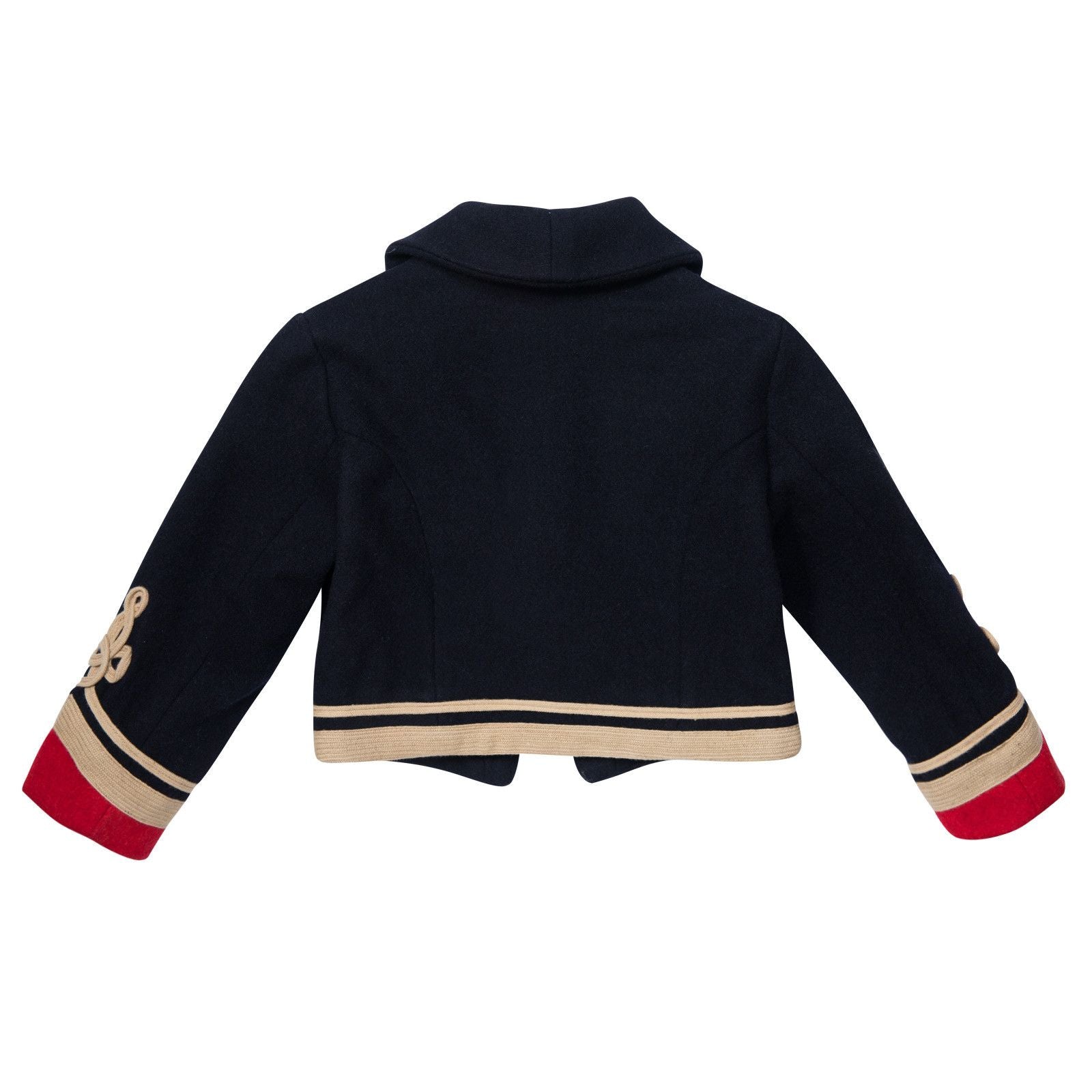 Lee Boys Navy Blue Military Wool Jacket - CÉMAROSE | Children's Fashion Store - 2