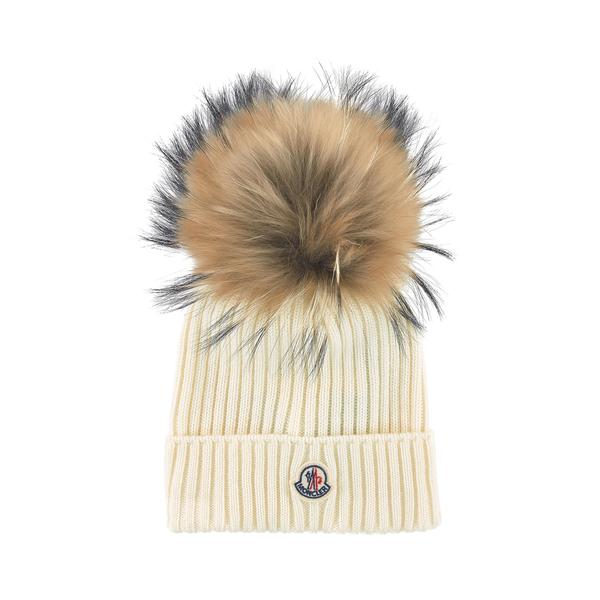 Girls White Virgin Wool Hat