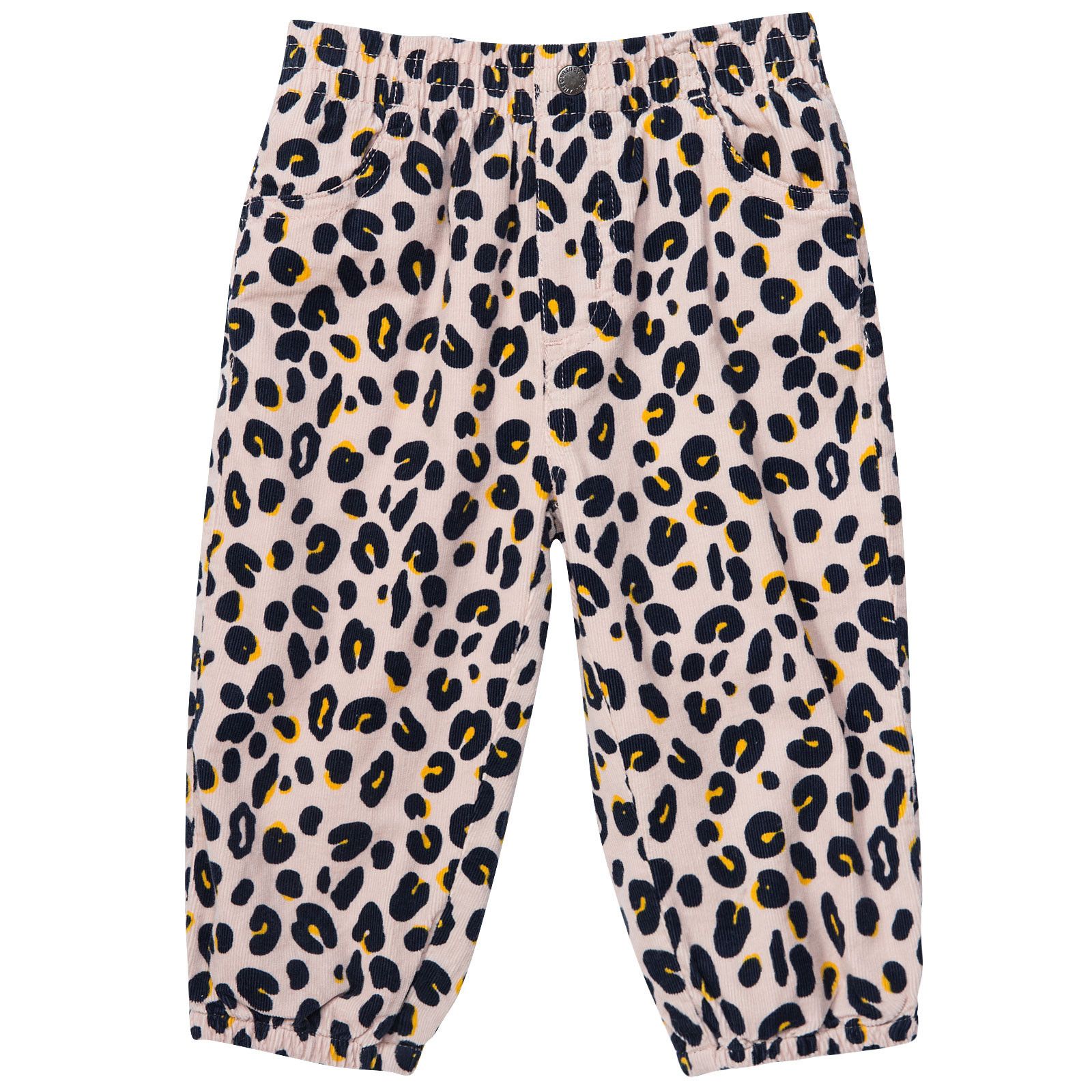Pipkin Baby Girls Pink Leopard Cord Trousers - CÉMAROSE | Children's Fashion Store - 1