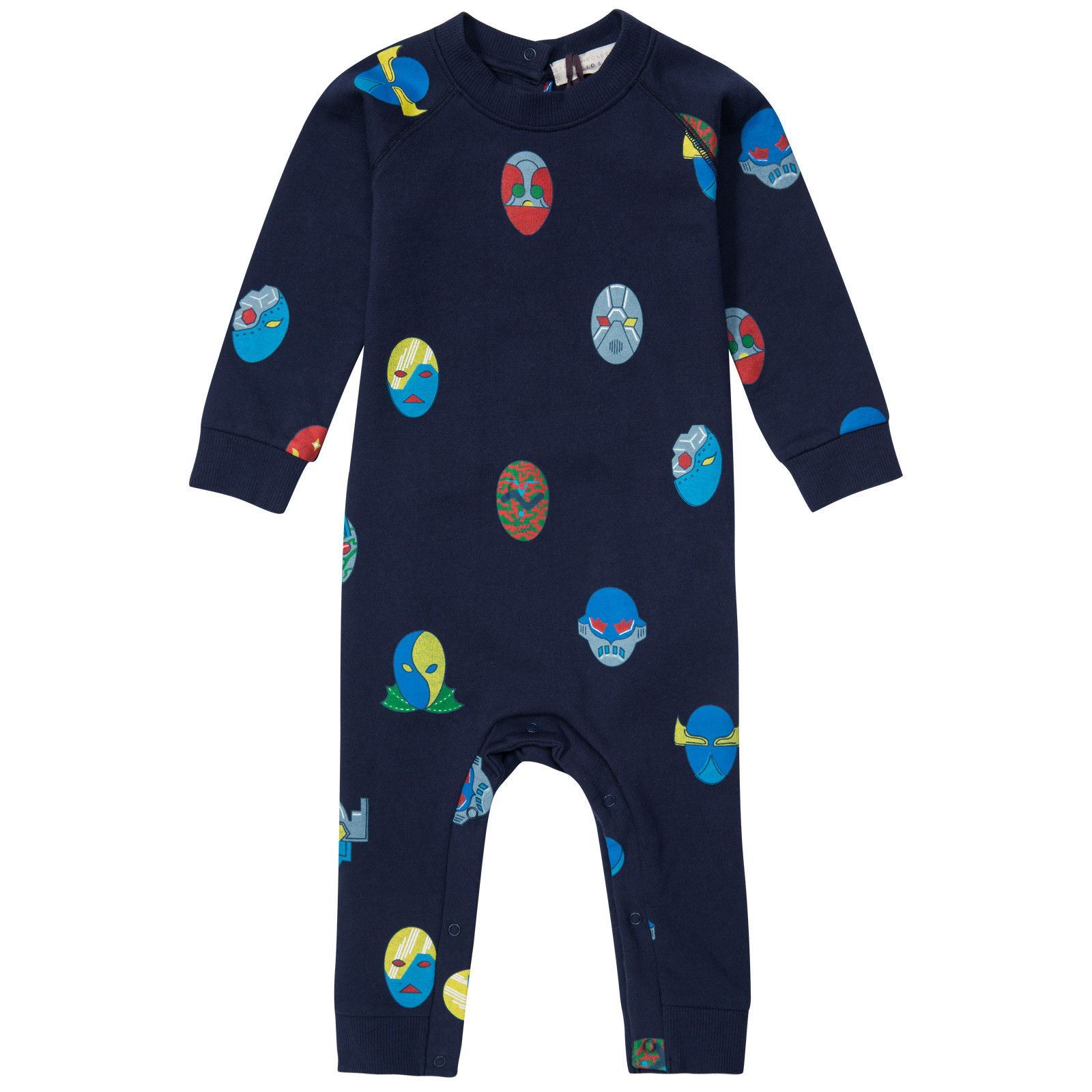 Jimbo Baby Blue Super Stella Heroes Cotton Babygrow - CÉMAROSE | Children's Fashion Store - 1