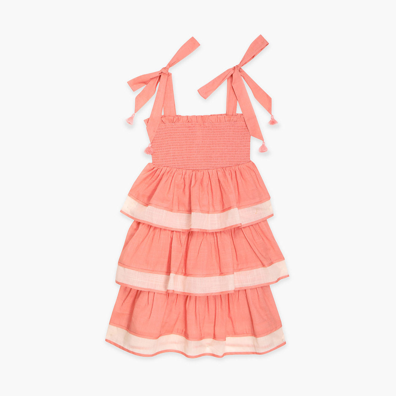 Girls Pink Cotton Dress