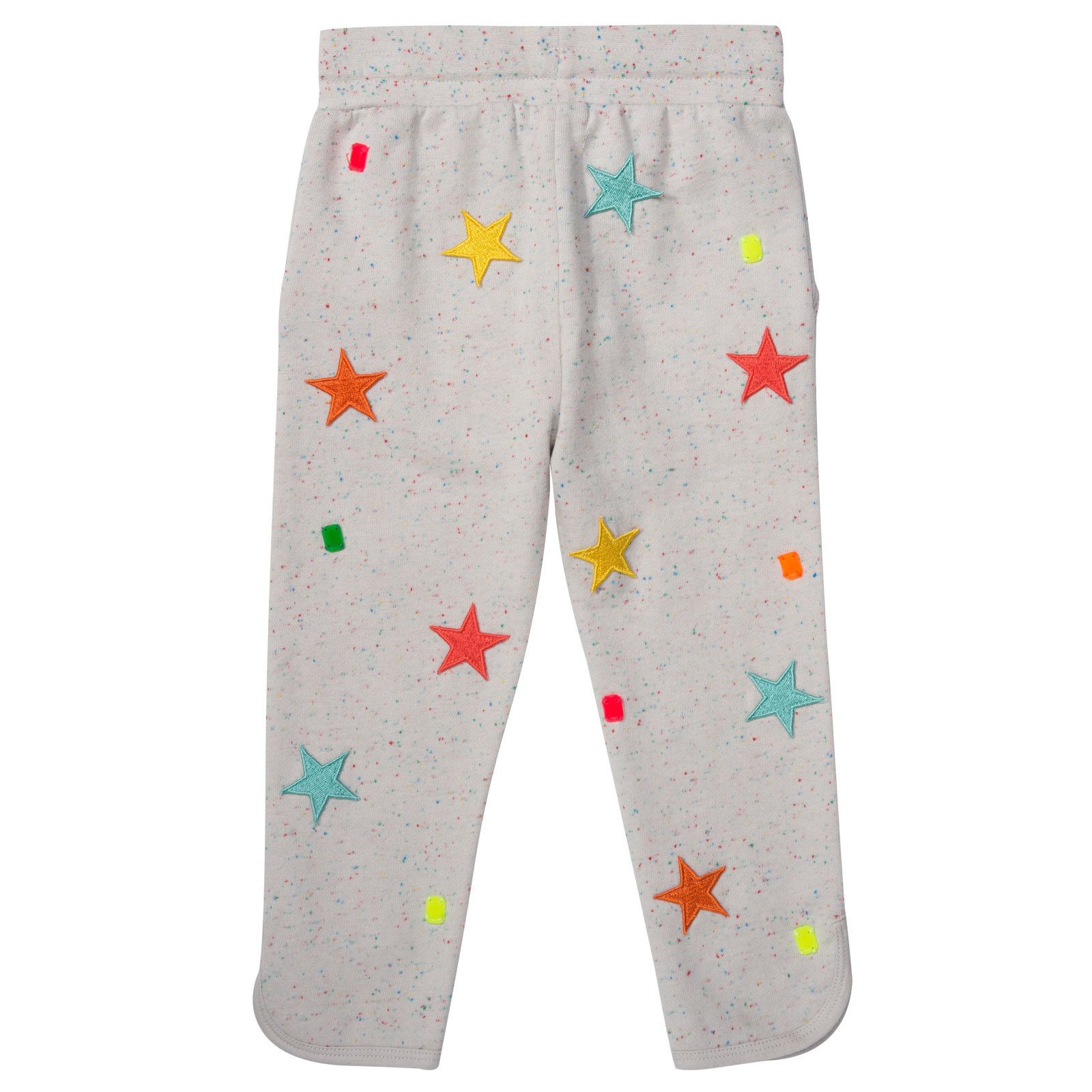 Emilie Girls Grey Star Patch Jersey Trousers - CÉMAROSE | Children's Fashion Store - 2