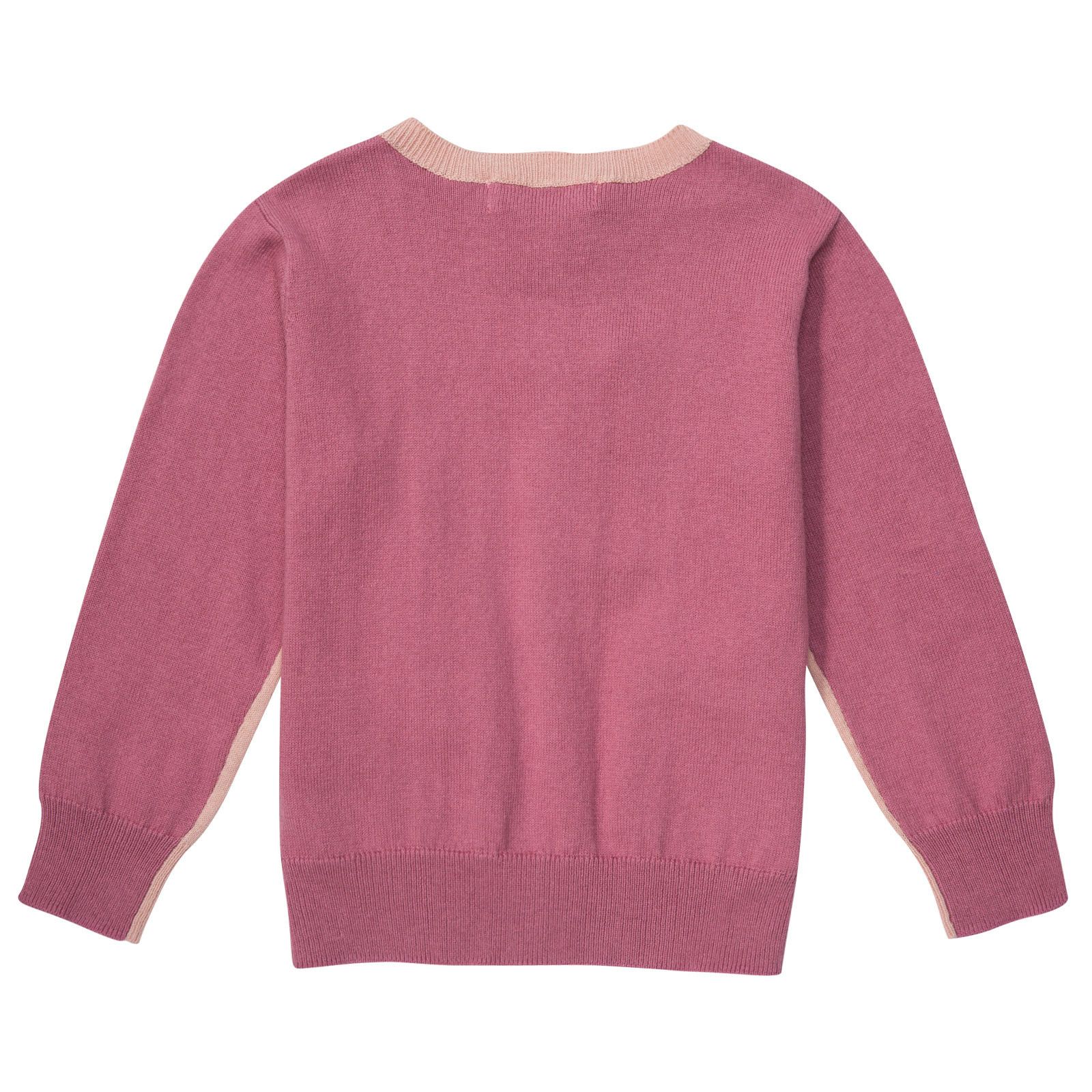 Lauren Grils Grey&Red Cardigan With Multicolor Buttons - CÉMAROSE | Children's Fashion Store - 2