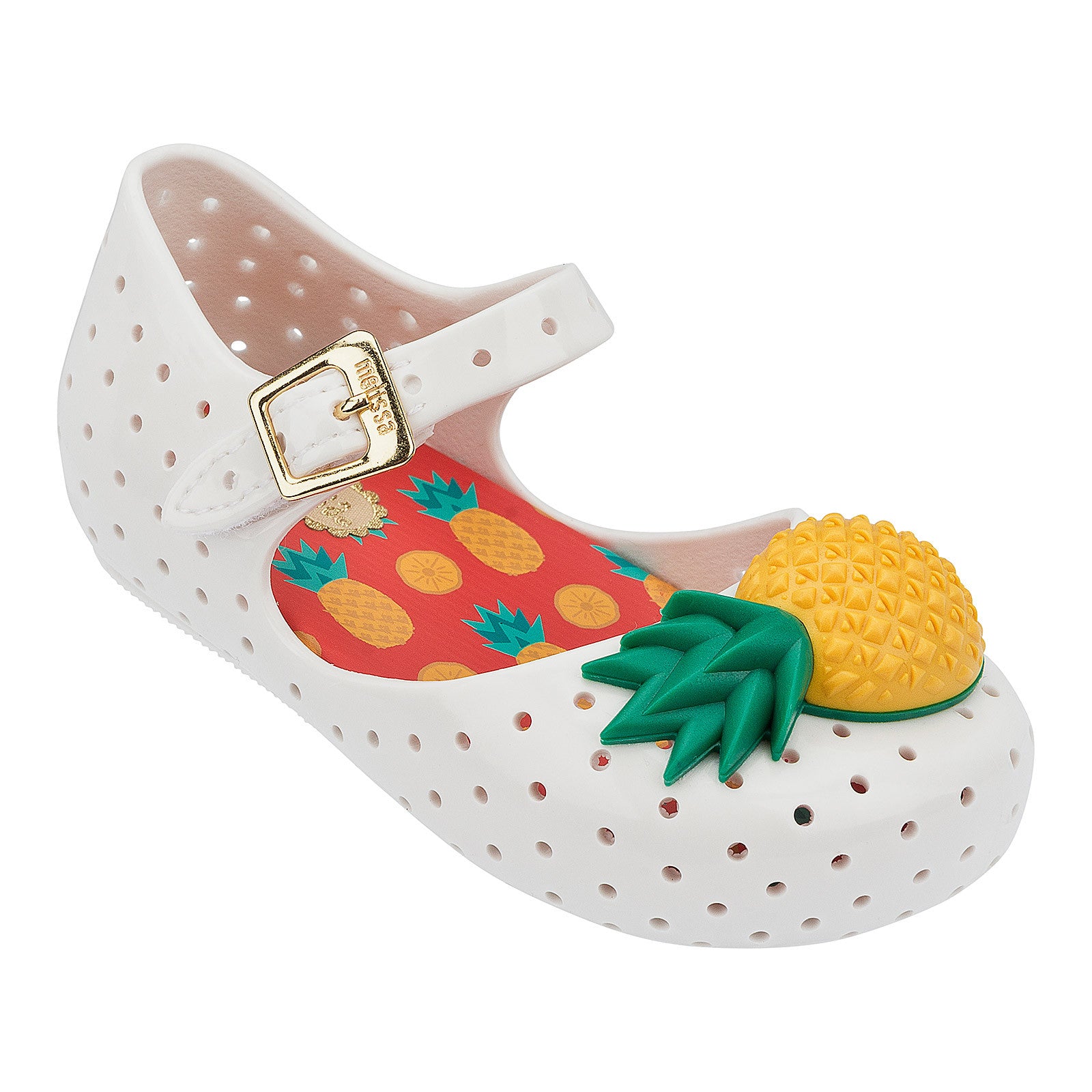 Pale White Jelly Sandal With Pineapple Trims - CÉMAROSE | Children's Fashion Store