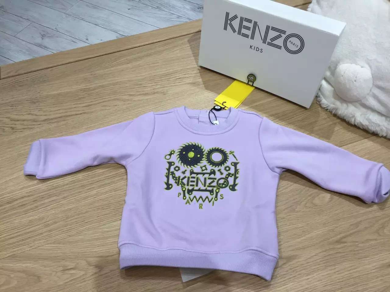 Baby Light Pink Monster Embroidered Sweatshirt - CÉMAROSE | Children's Fashion Store
