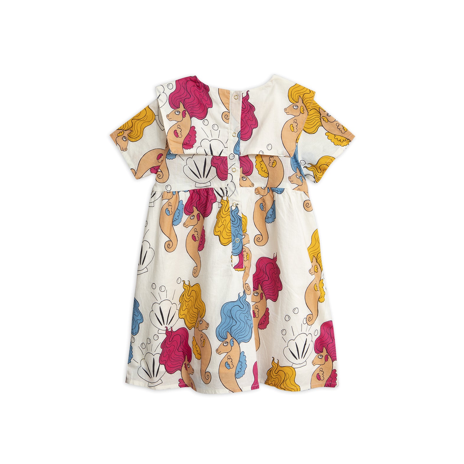 Girls Off-white Cotton Dress