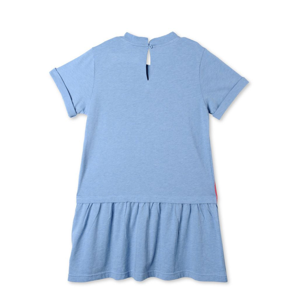 Girls Blue Rainbow Print Jess Dress