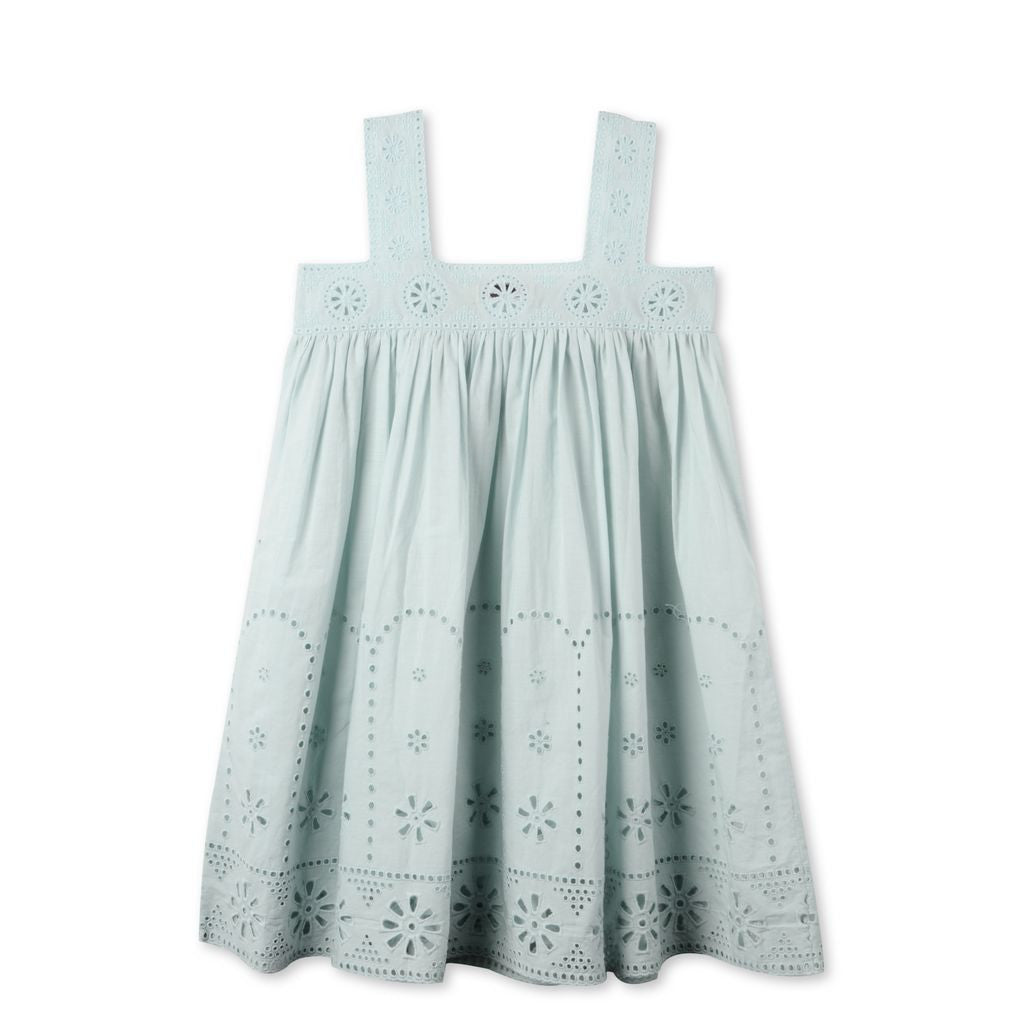 Girls Spearmint Green Woven Dress