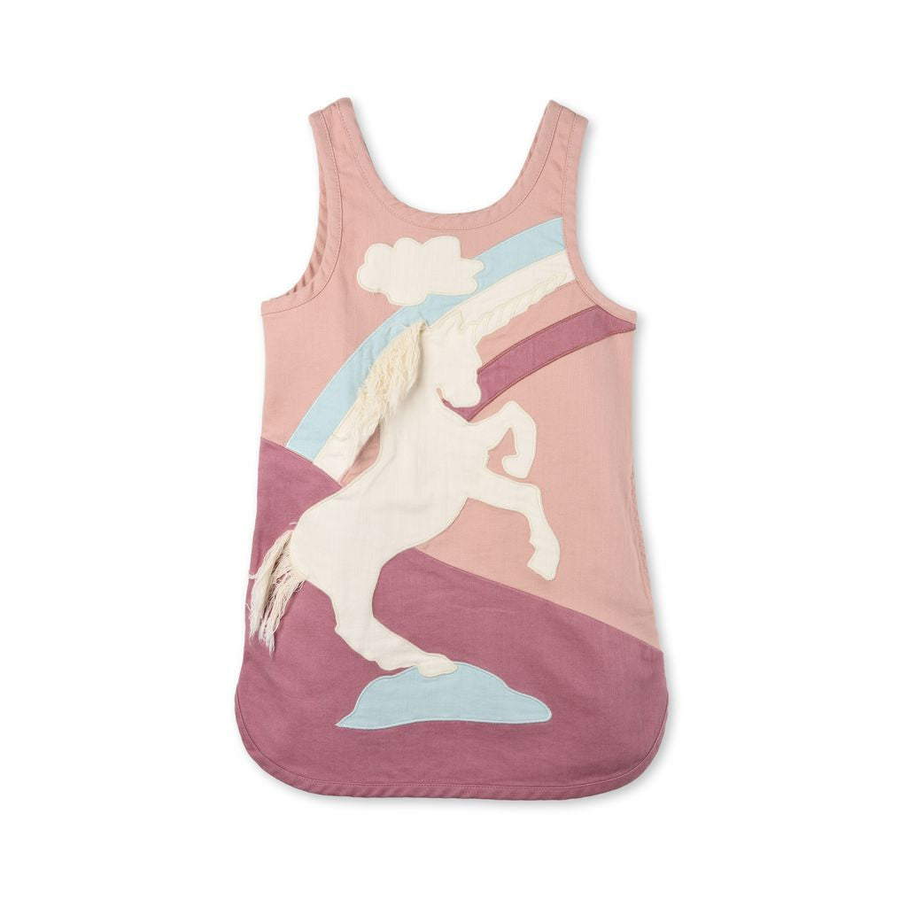 Girls Pink Unicorn Deborah Dress