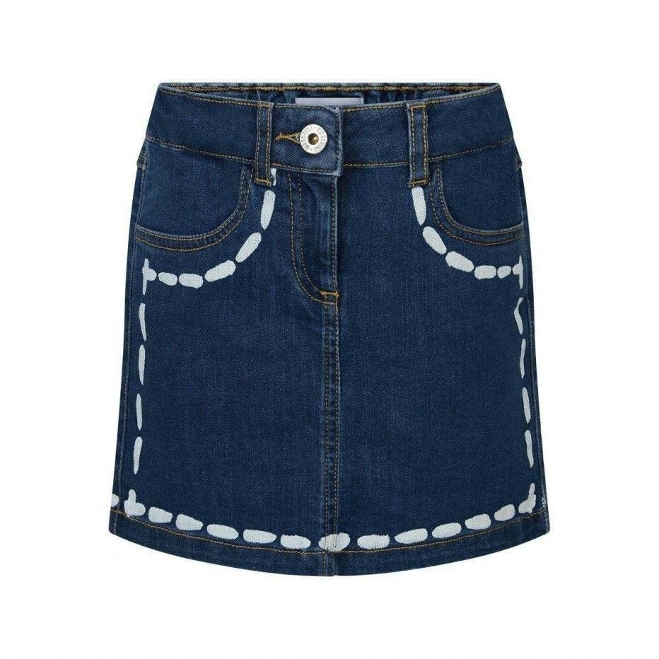 Girls Blue Denim Skirt