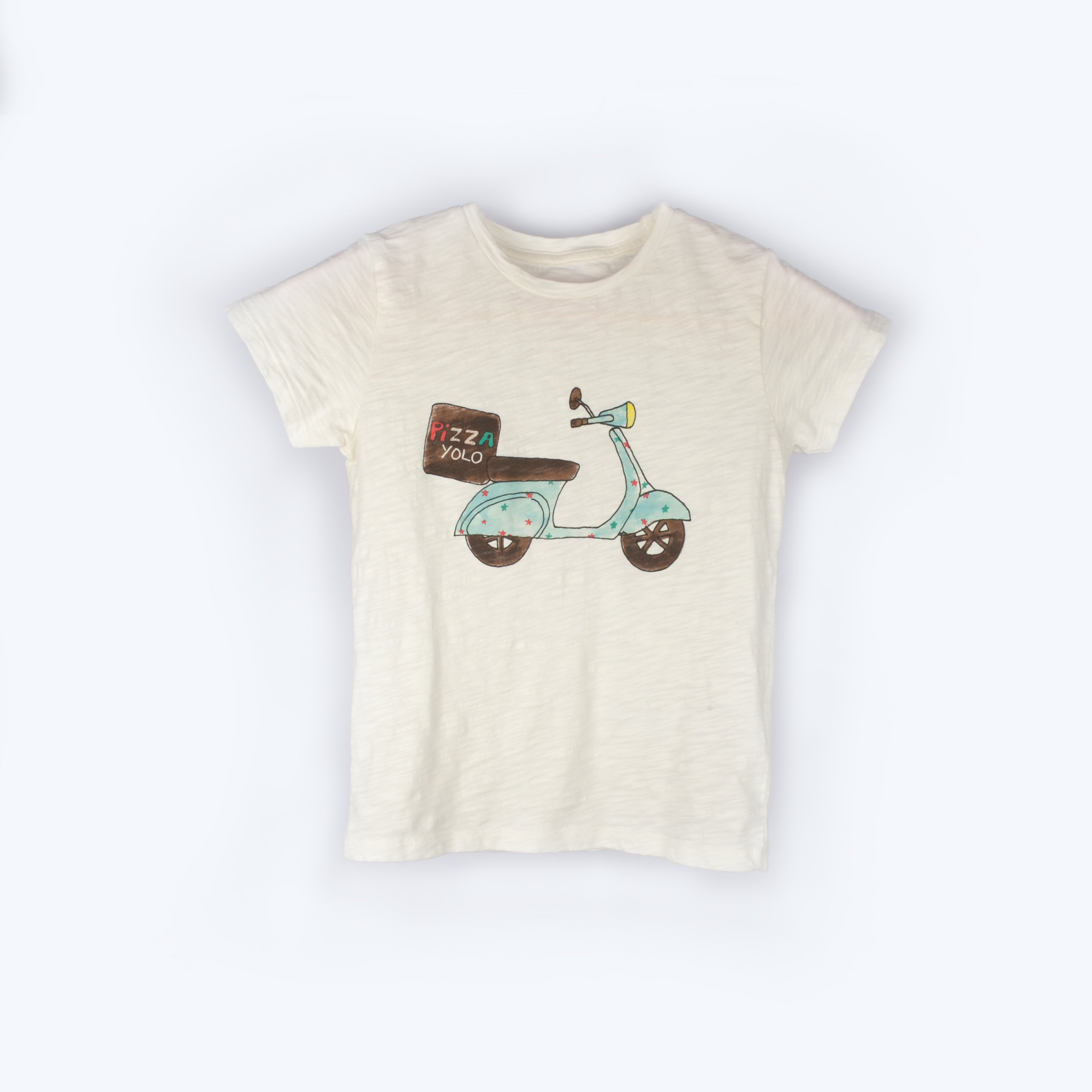 Girls White Organic Cotton T-shirt