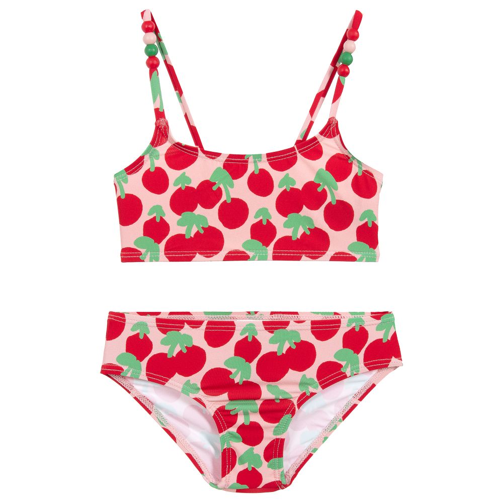 Girls Red Cherry Swimsuit