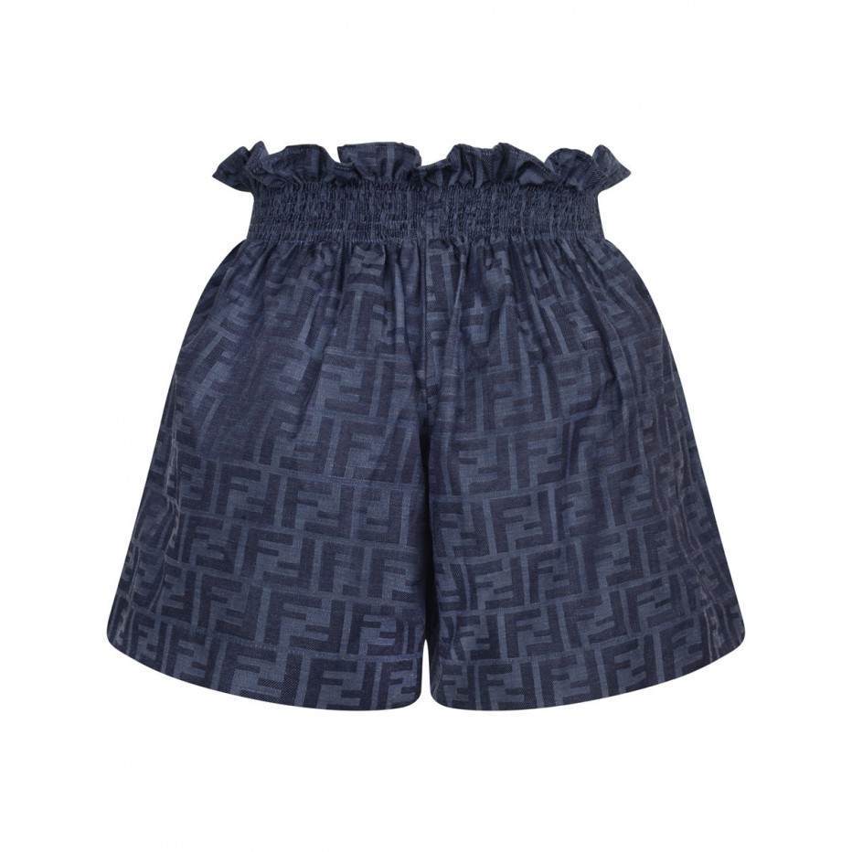 Girls Blue "FF" Logo Shorts