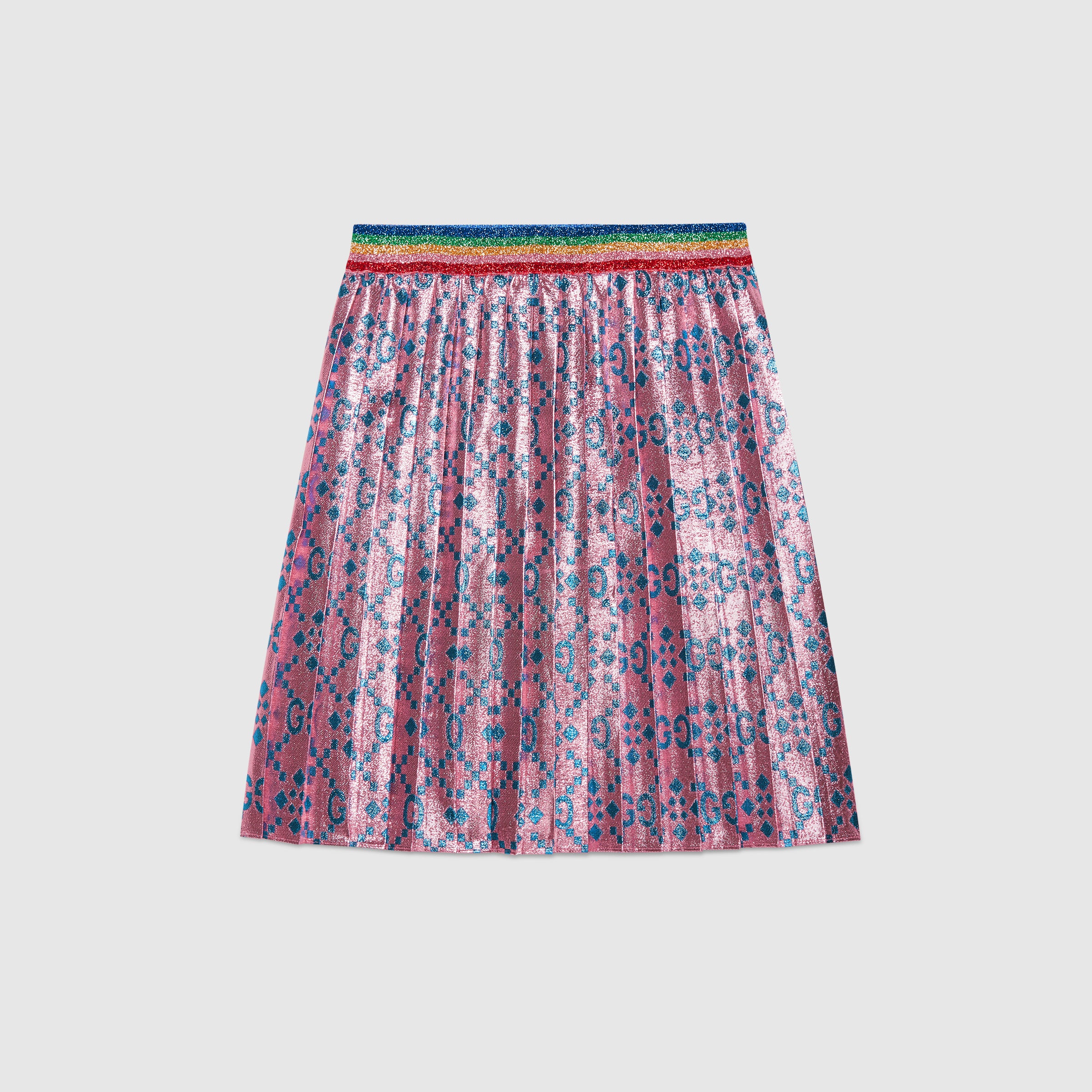 Girls Pink & Cyan Skirt