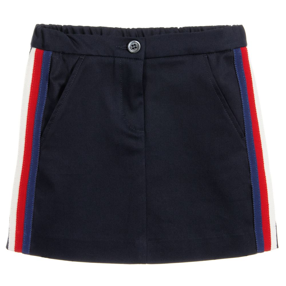 Girls Blue Cotton Skirt