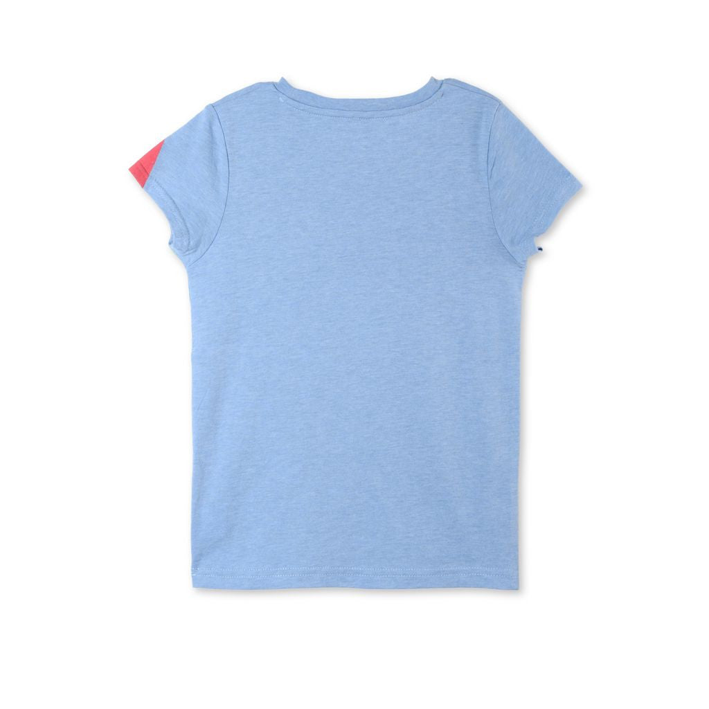 Girls Blue Rainbow Lizzie T-shirt