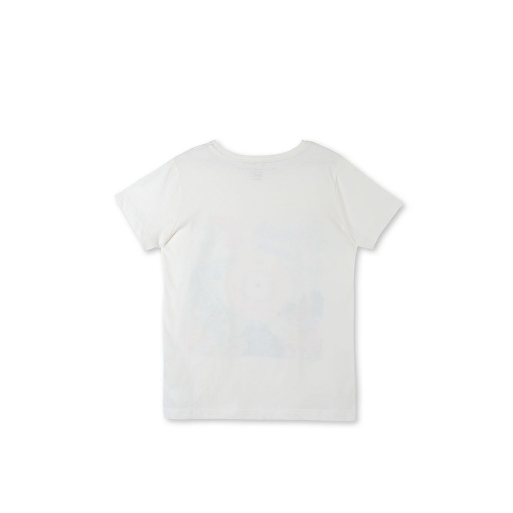Girls White Arlow Stella Records Print T-shirt - CÉMAROSE | Children's Fashion Store - 2