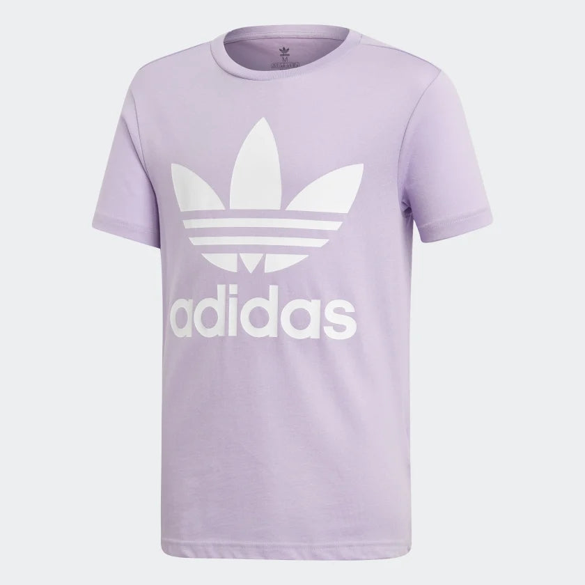 Girls Lavender Trefoil Cotton T-shirt