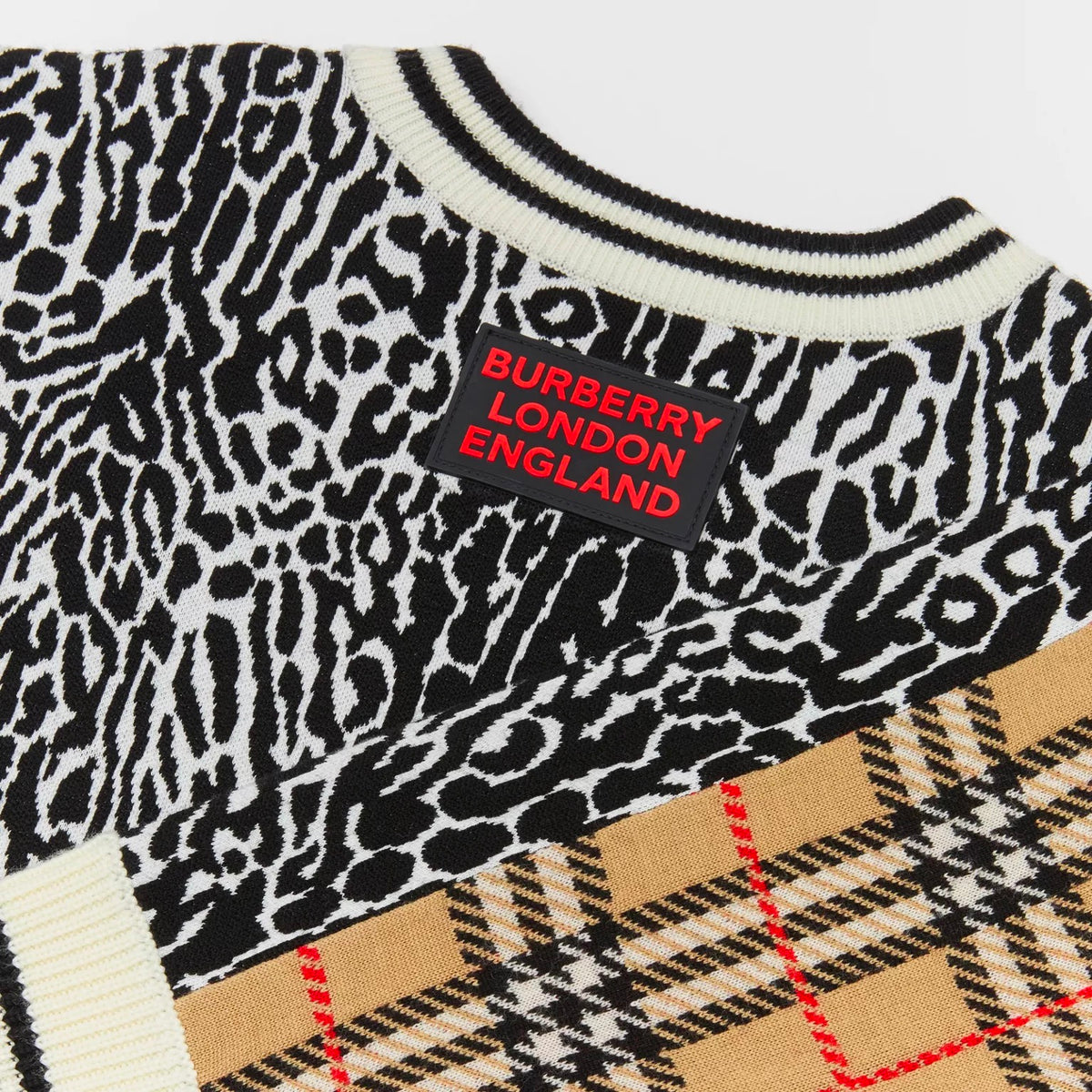 Robe en laine mérinos imprimé léopard pour filles