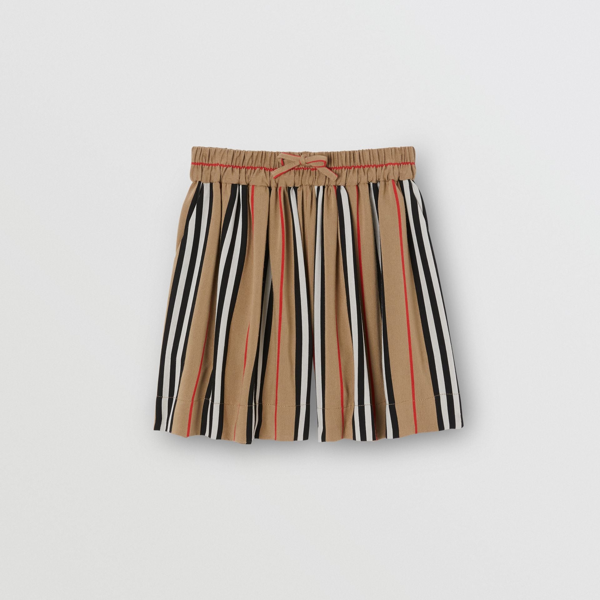 Girls Archive Beige Stripes Shorts